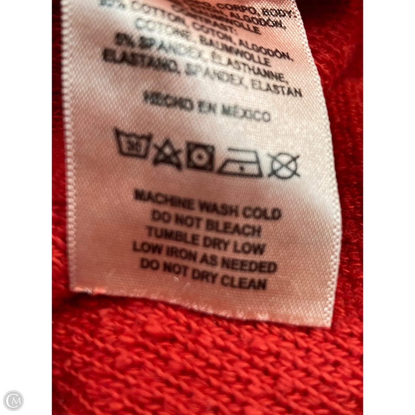 Sweatshirt Crewneck By T.la In Red, Size: L