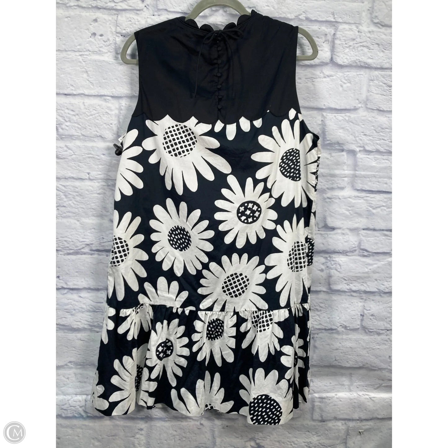 Dress Designer By Victoria Beckham In Black & White, Size: 1x