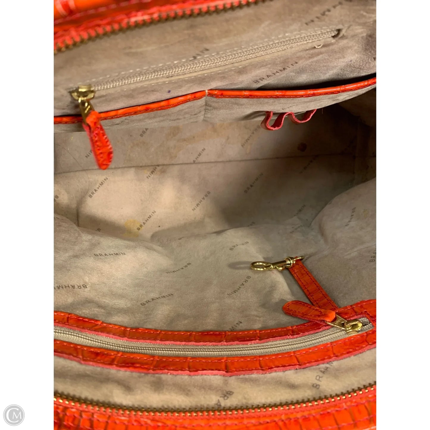 Handbag Designer By Brahmin, Size: Large