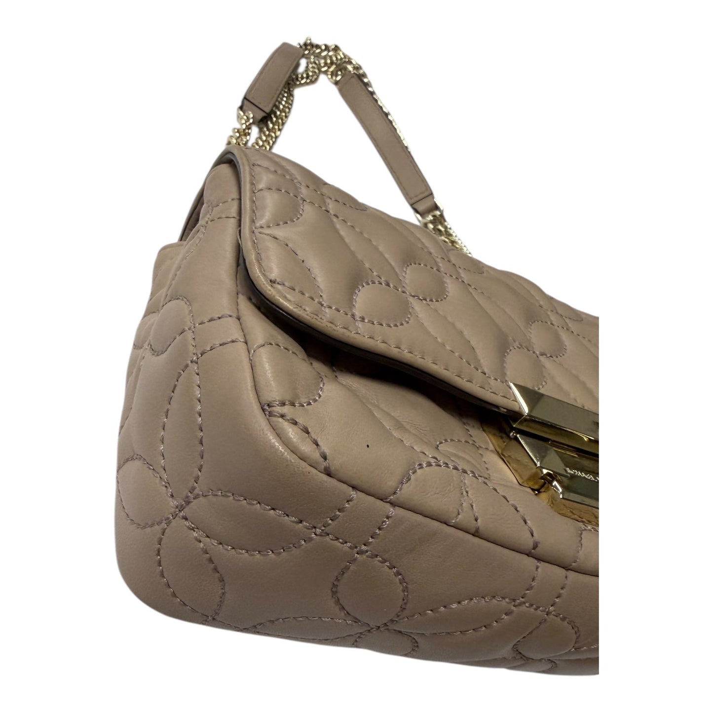 Crossbody Designer By Michael Kors In Beige, Size:Small