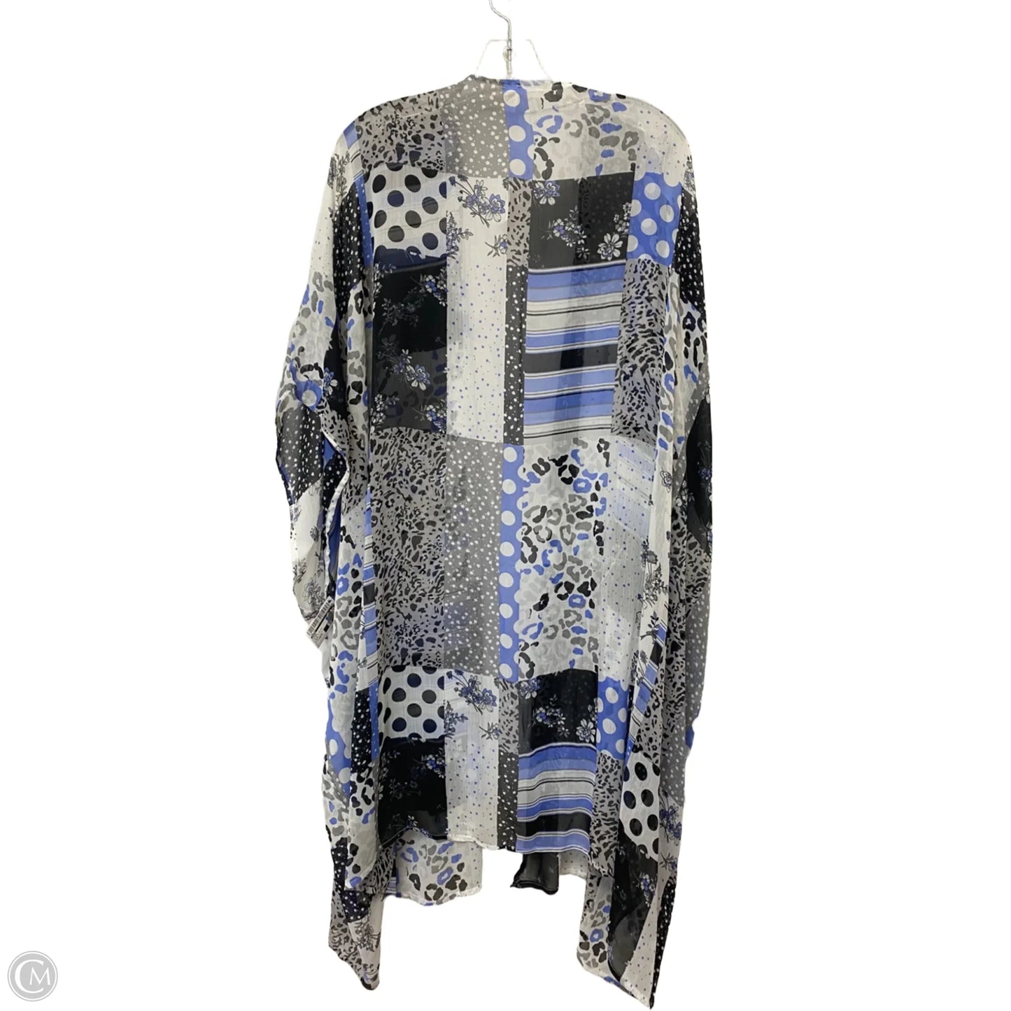 Shawl By Cato In Blue & White, Size: Osfm