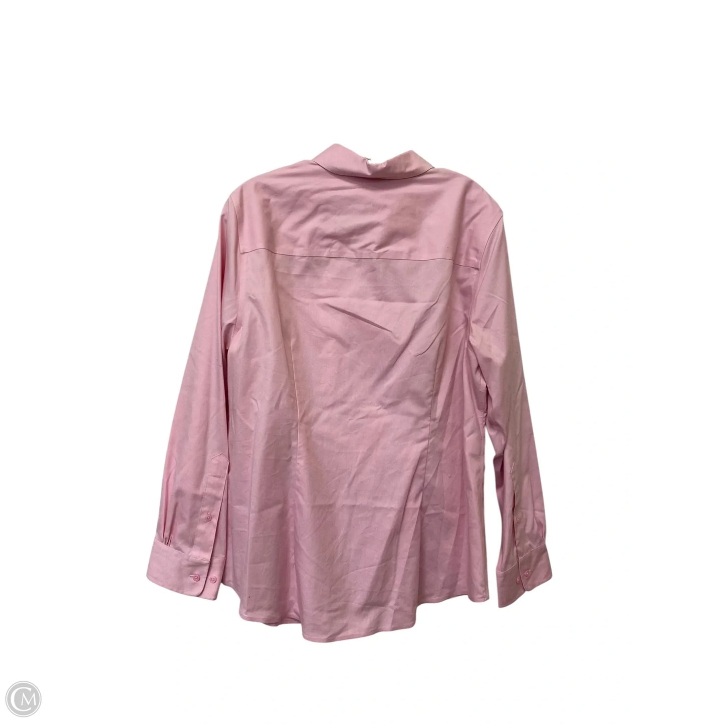 Top Long Sleeve By Jones New York In Pink, Size: 1x