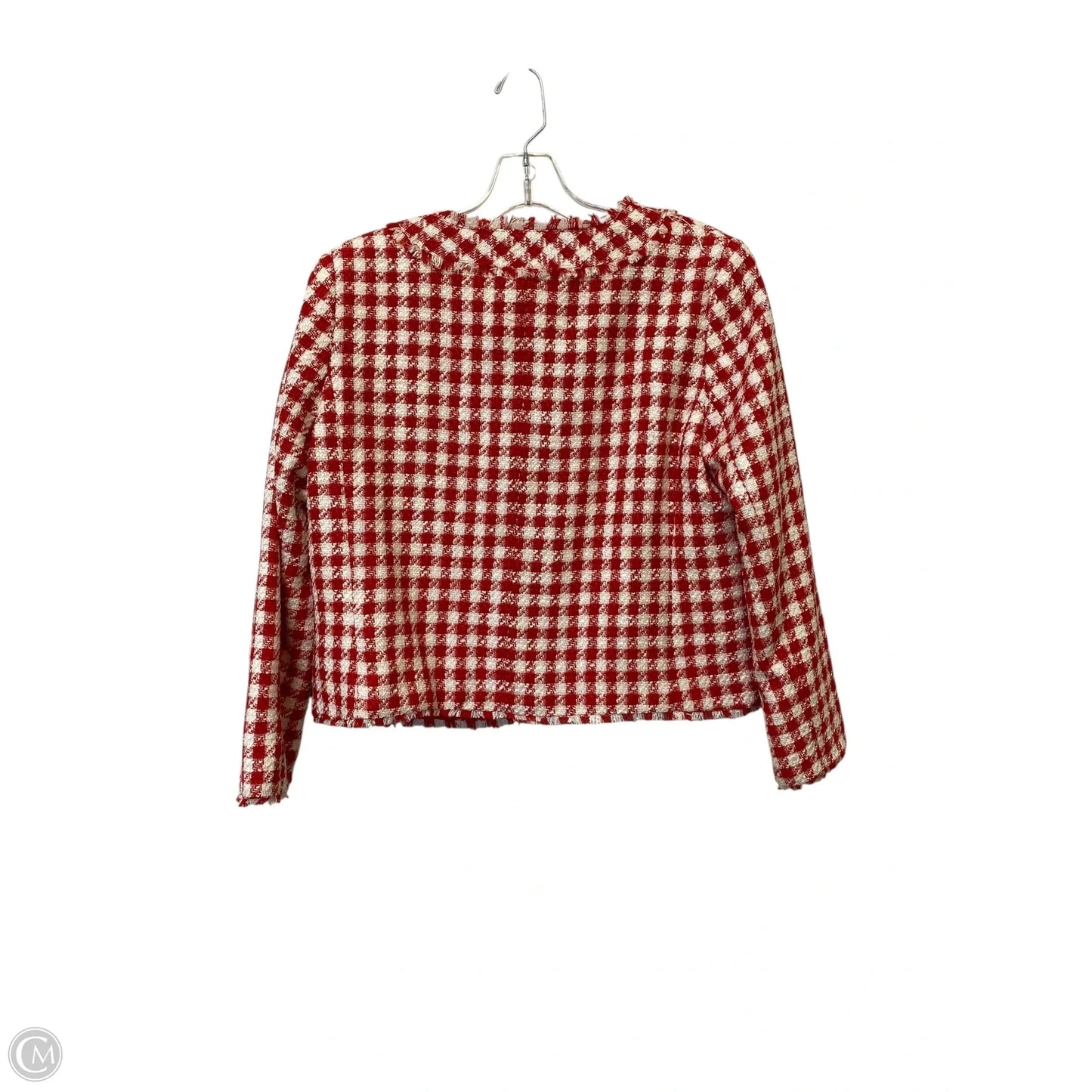 Blazer By Ann Taylor In Red & White, Size: 6p