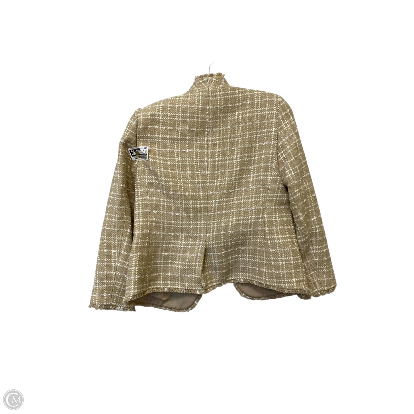 Blazer By Ann Taylor In Tan & White, Size: 4p