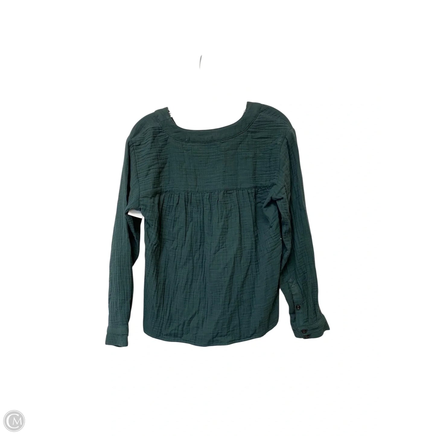 Top Long Sleeve By Madewell In Green, Size: Xs