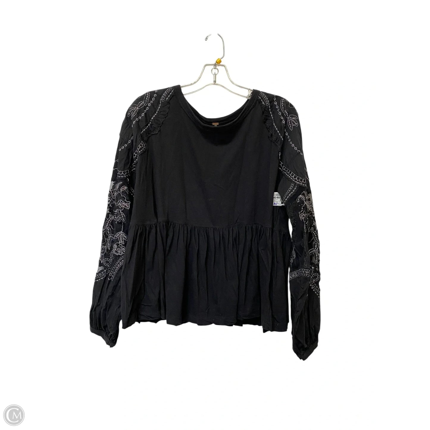 Top Long Sleeve By Free People In Black, Size: Xs