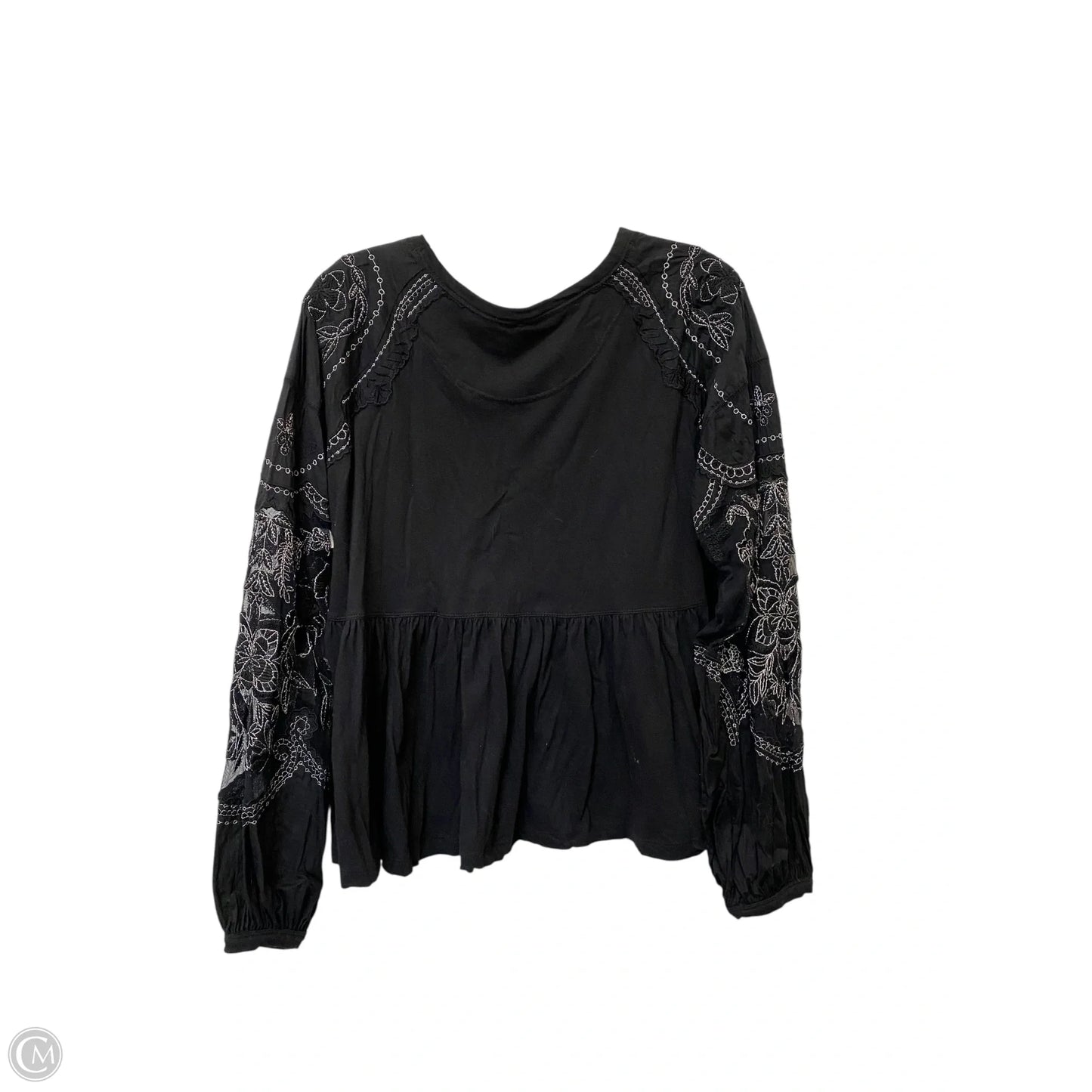 Top Long Sleeve By Free People In Black, Size: Xs