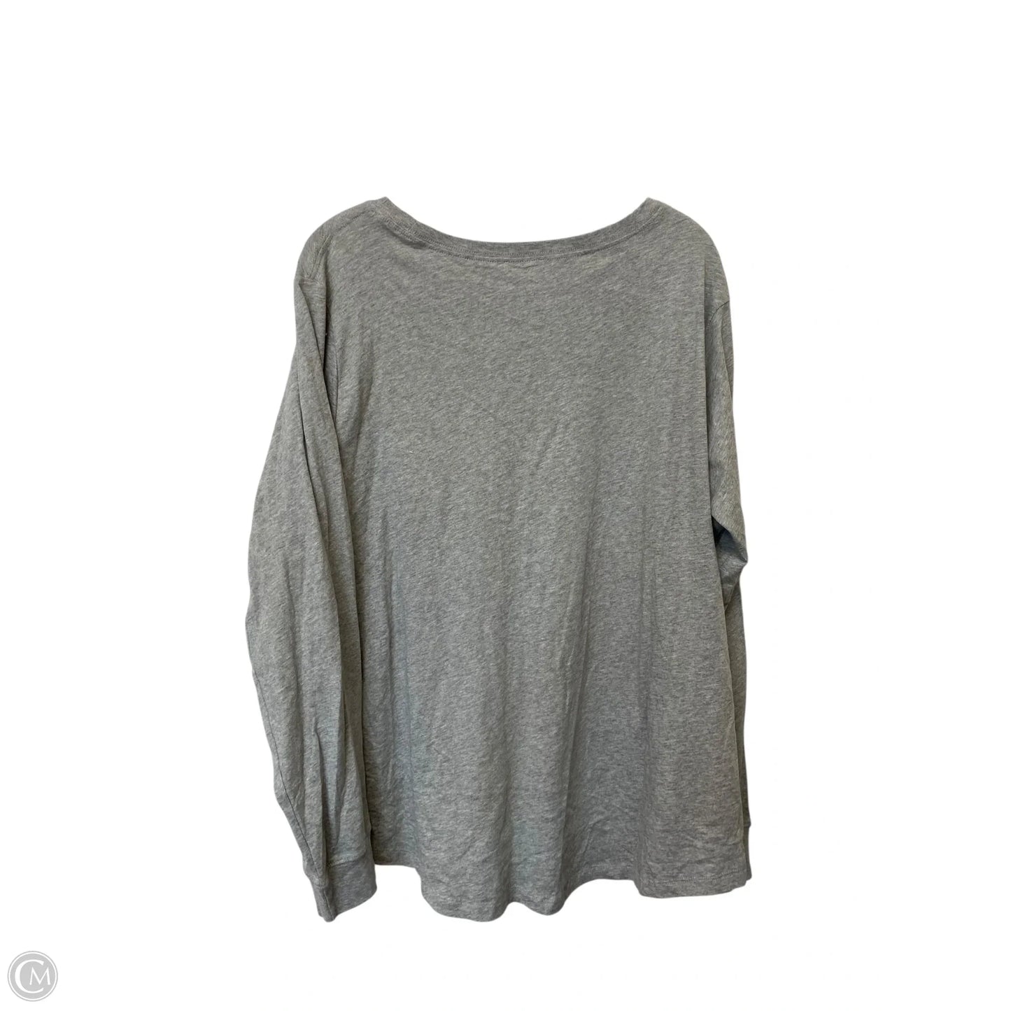 Top Long Sleeve By Nike Apparel In Grey, Size: 2x