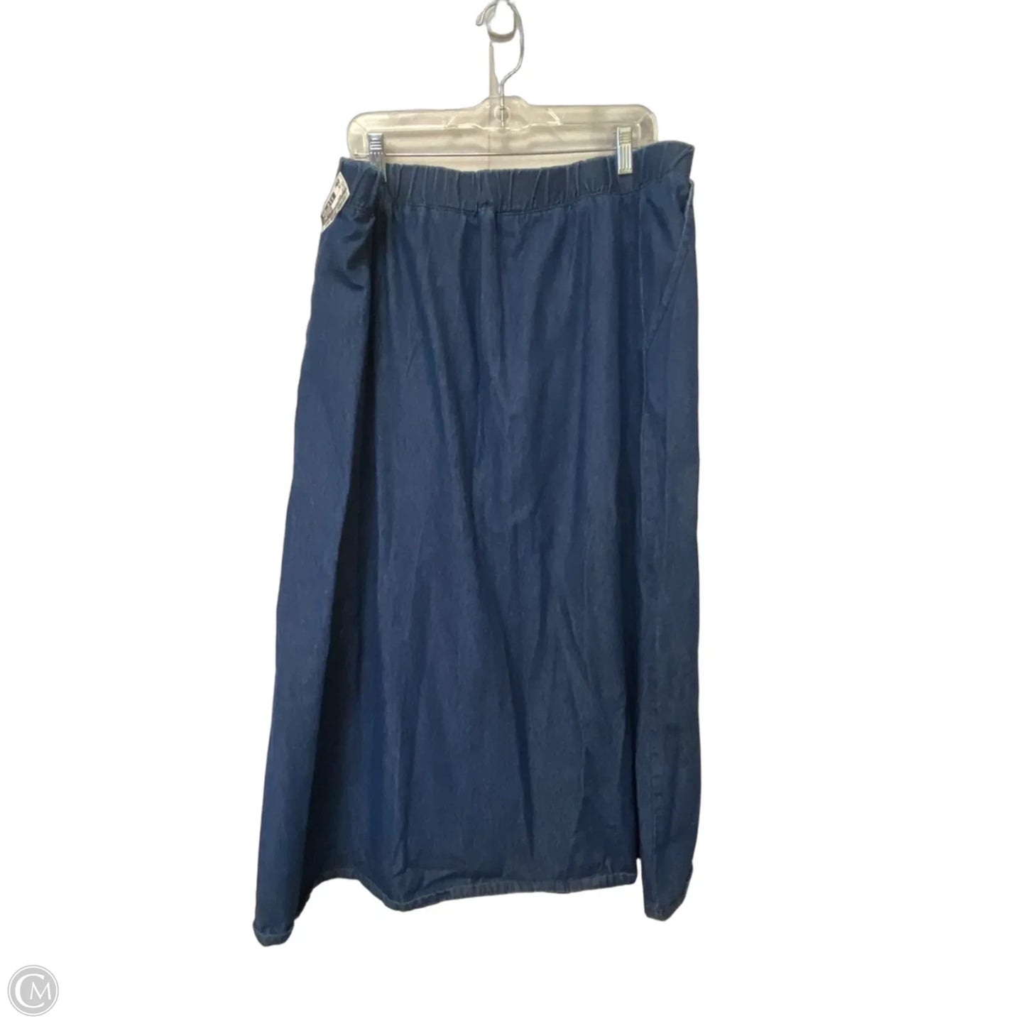 Skirt Maxi By Clothes Mentor In Blue, Size: 3x