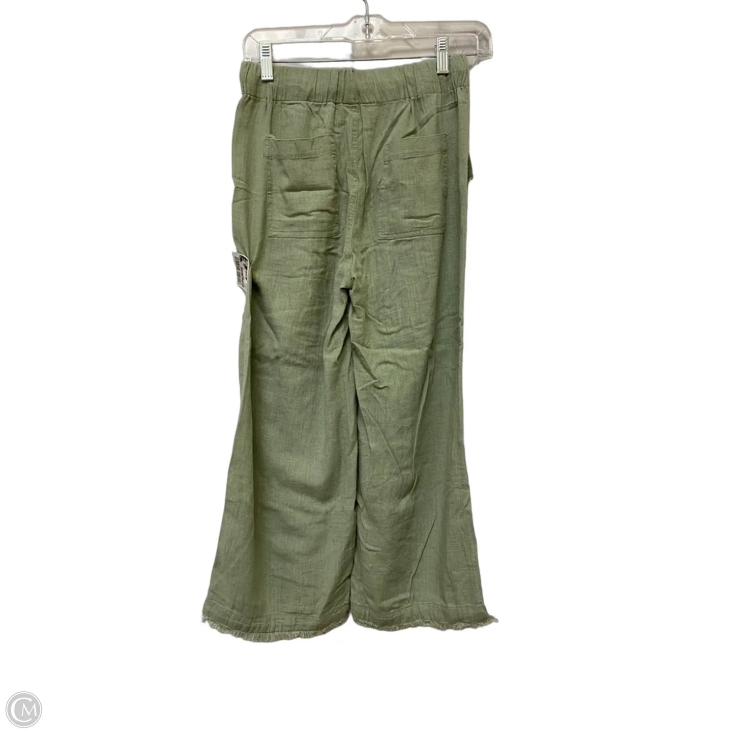 Pants Linen By Thread And Supply In Green, Size: Xxs