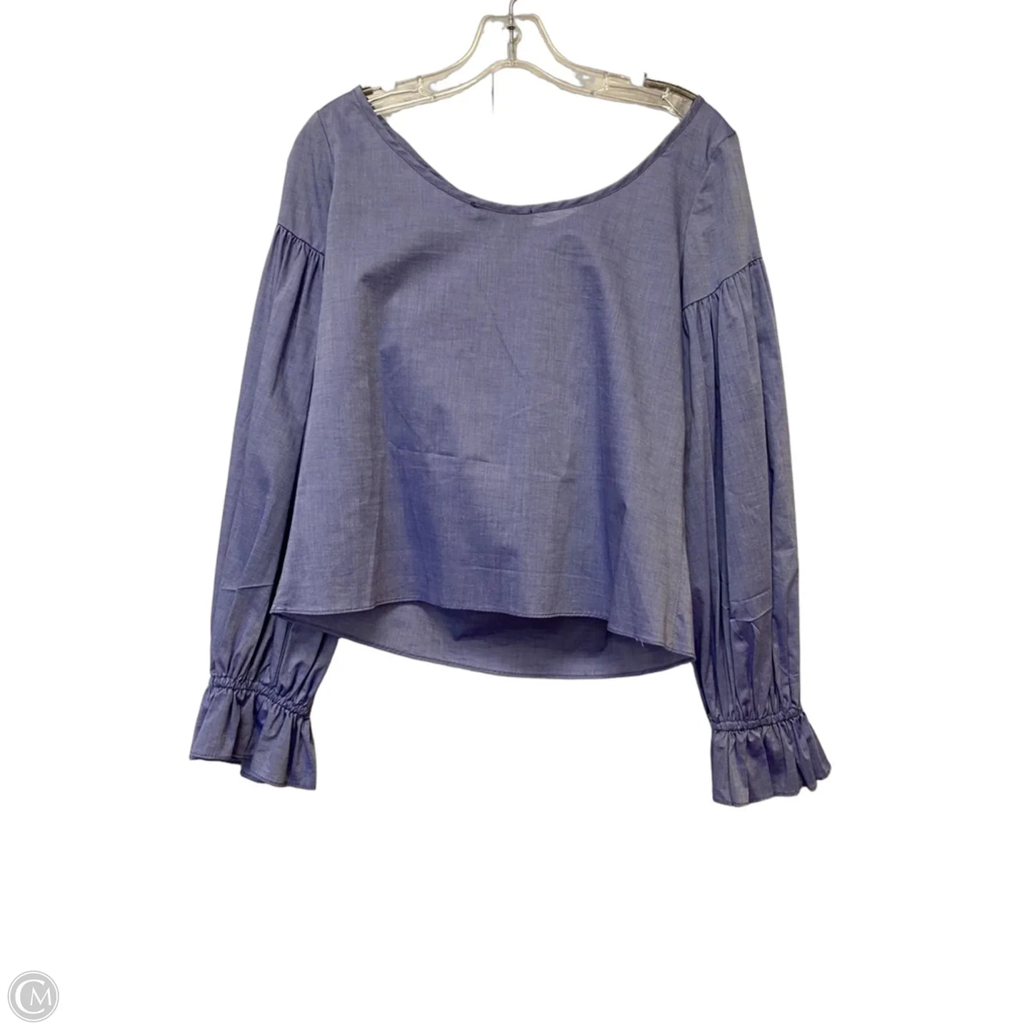 Top Long Sleeve Designer By Milly In Blue, Size: S