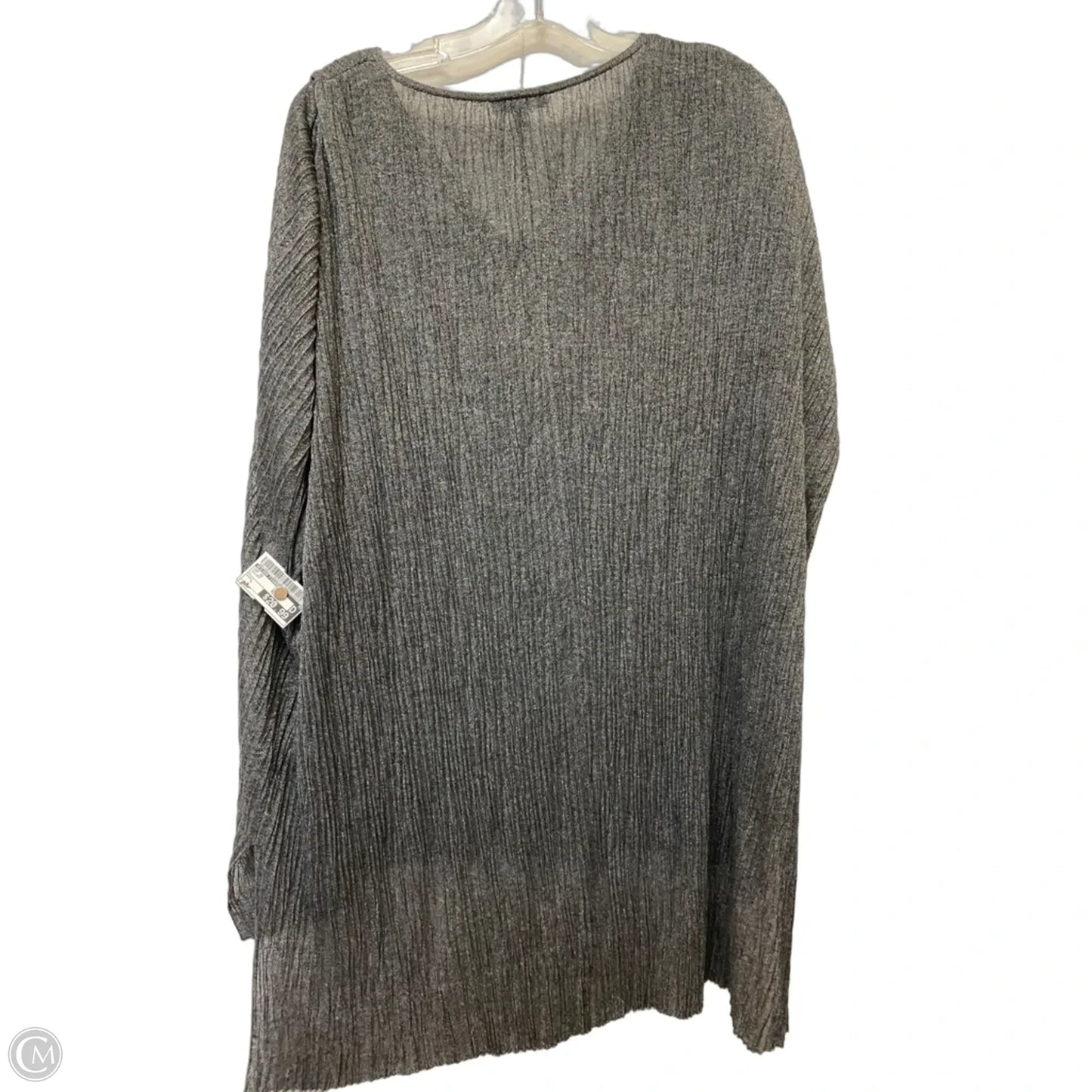 Top Short Sleeve By Eileen Fisher In Silver, Size: L