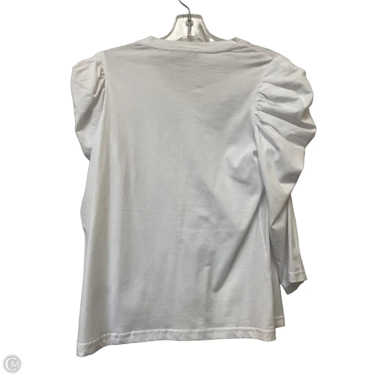 Top Long Sleeve By Robert Rodriguez In White, Size: S