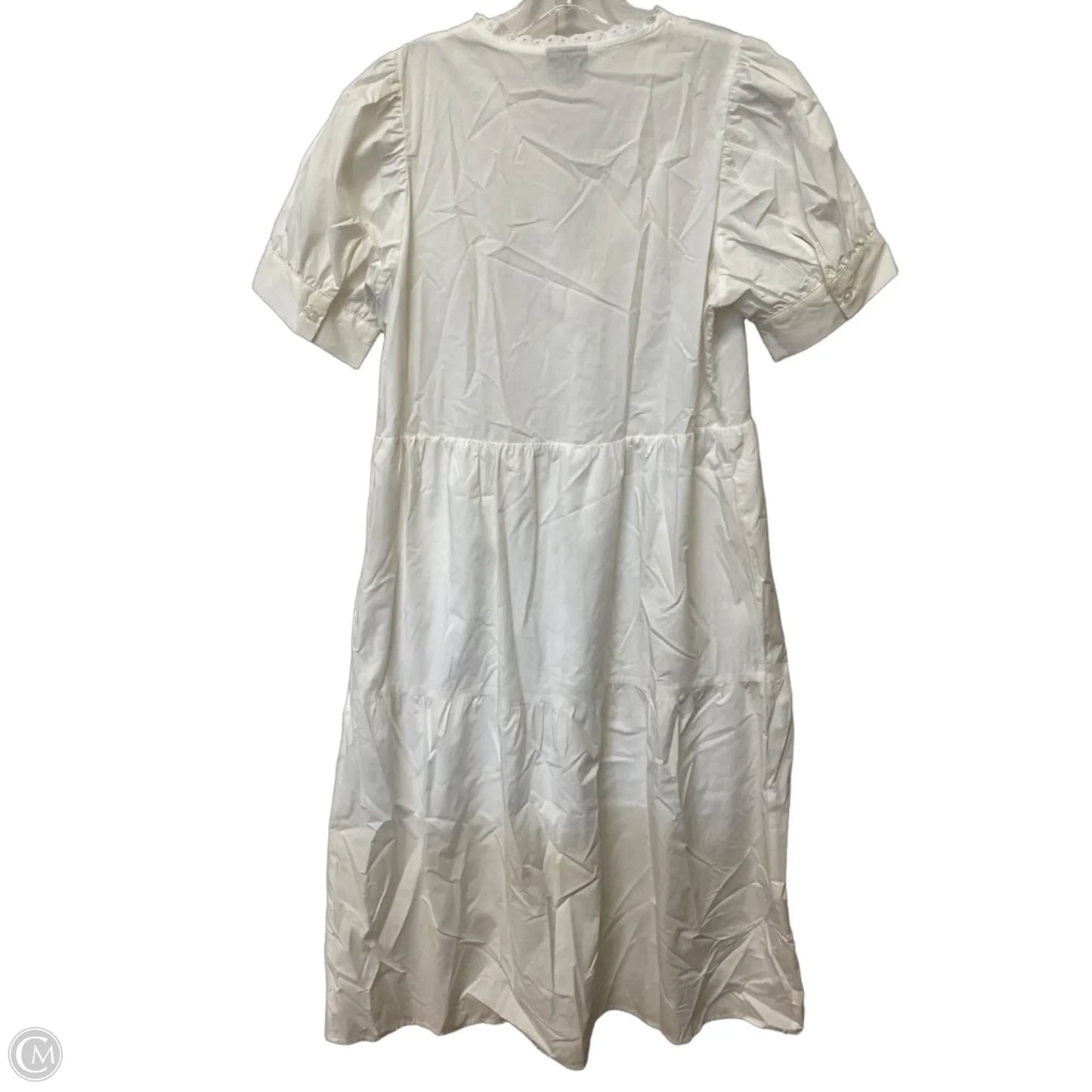 Dress Casual Midi By Who What Wear In White, Size: M