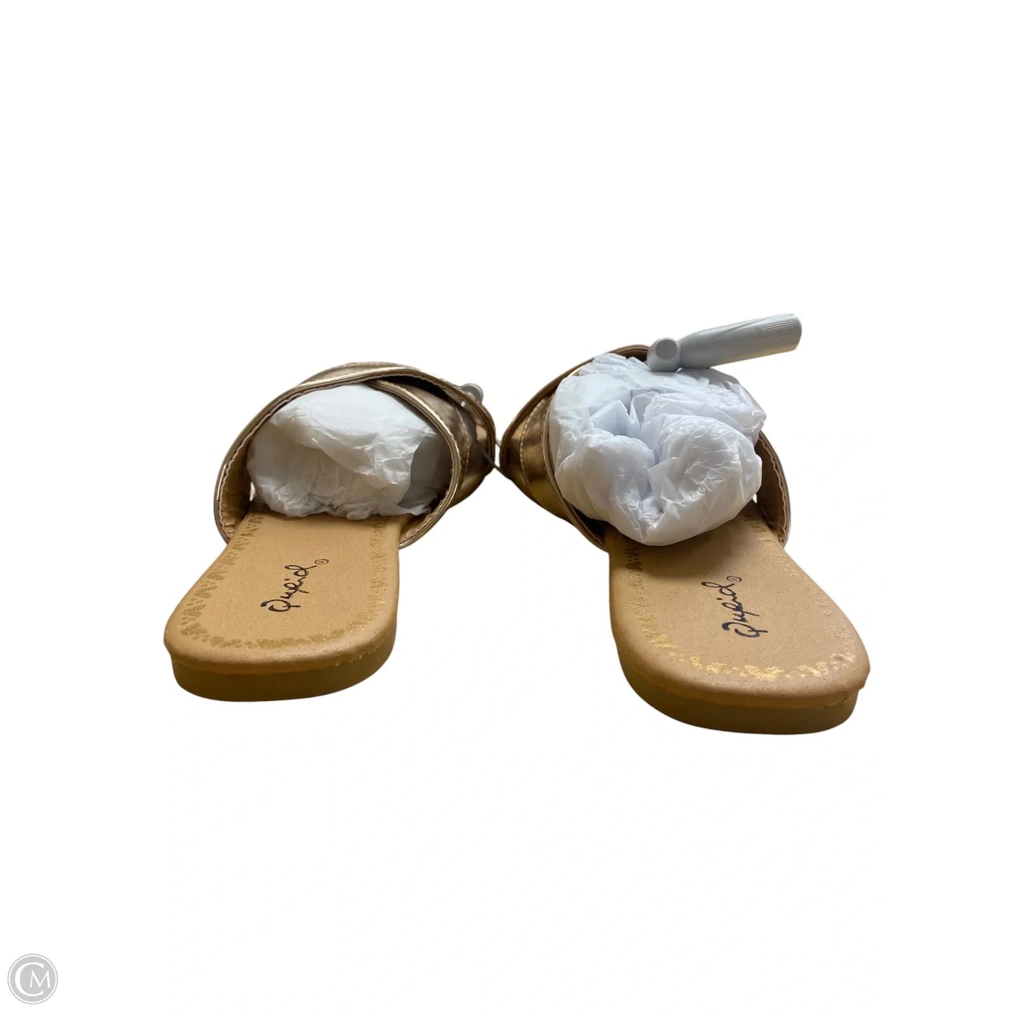 Sandals Flats By Qupid In Rose Gold, Size: 8.5