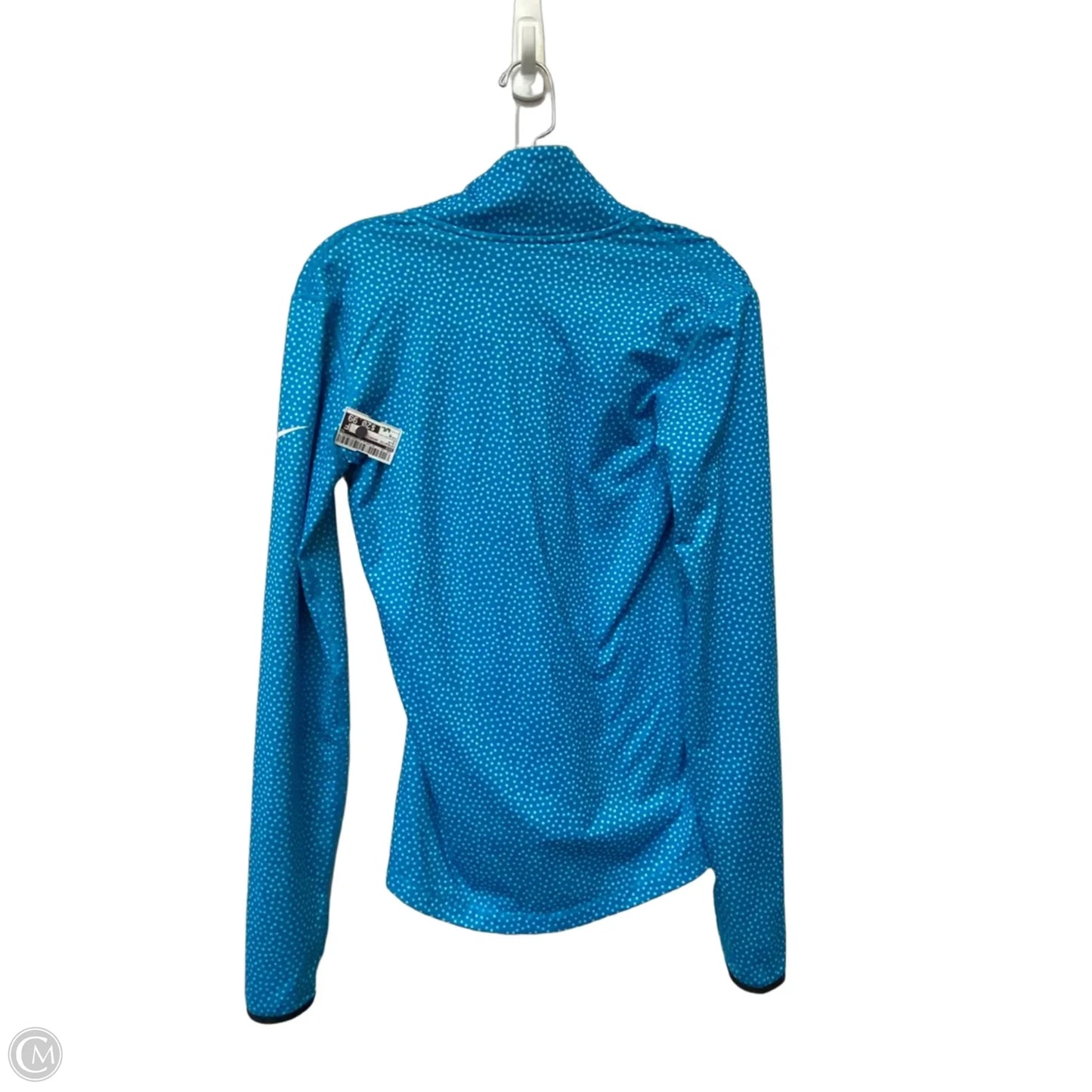 Athletic Jacket By Nike In Blue, Size: M