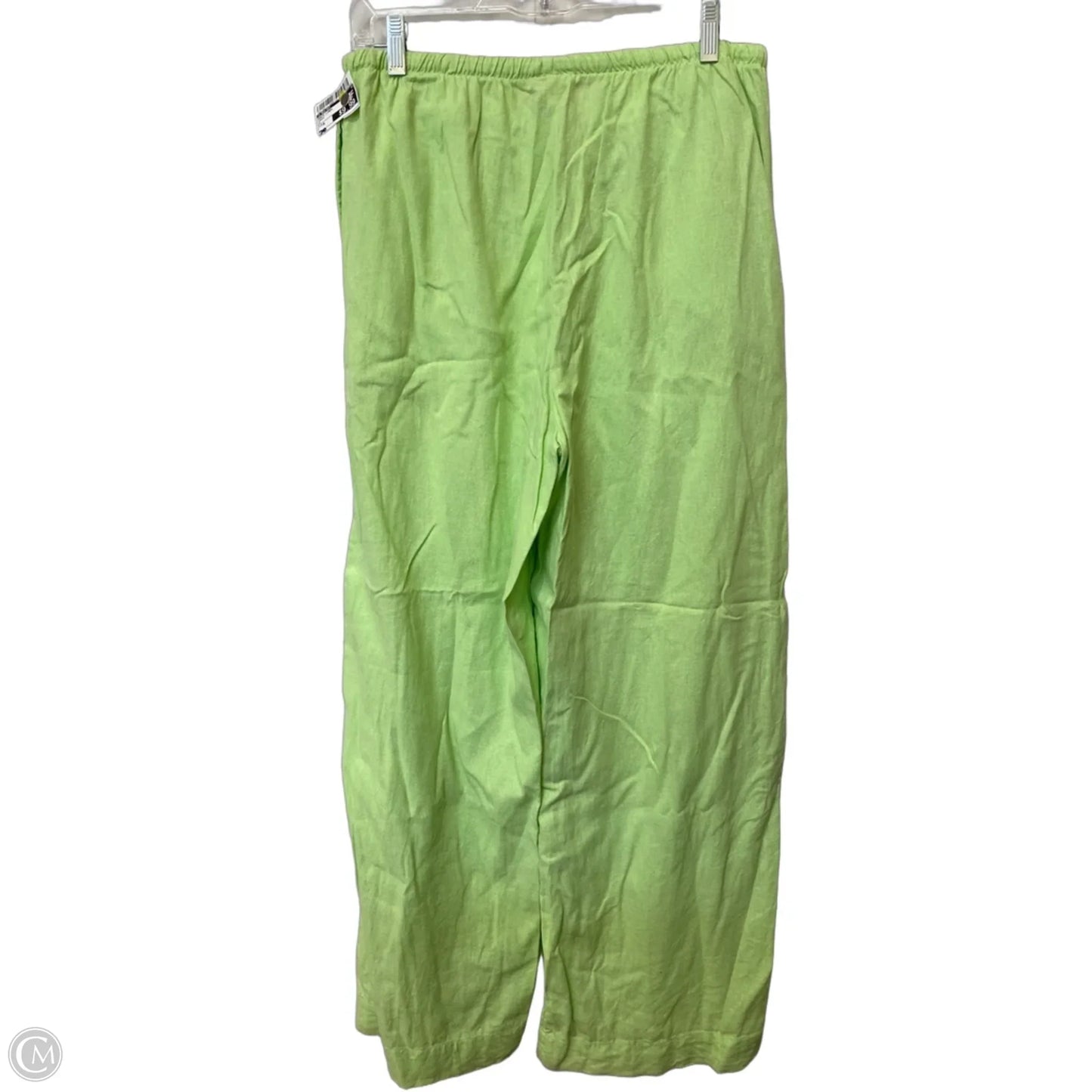 Pants Linen By A New Day In Green, Size: M