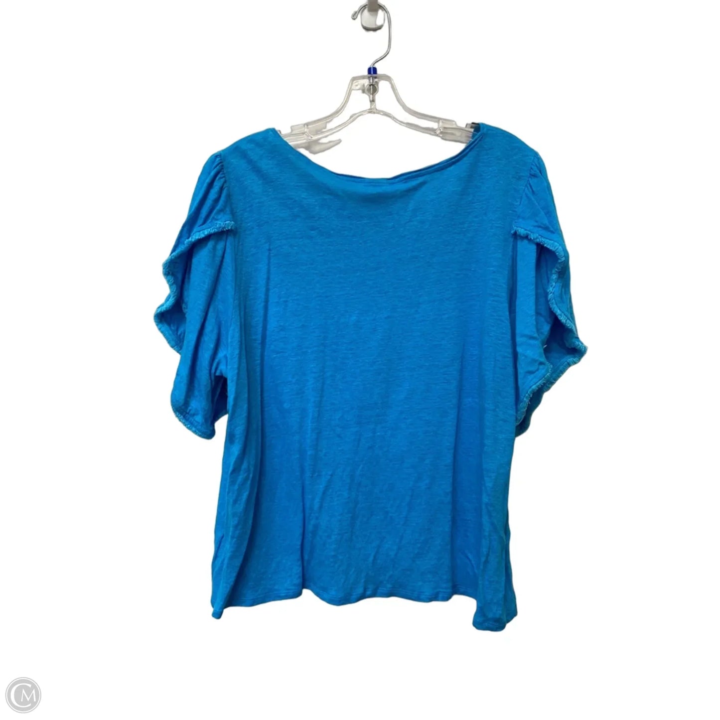 Top Short Sleeve By Chicos In Blue, Size: Xl