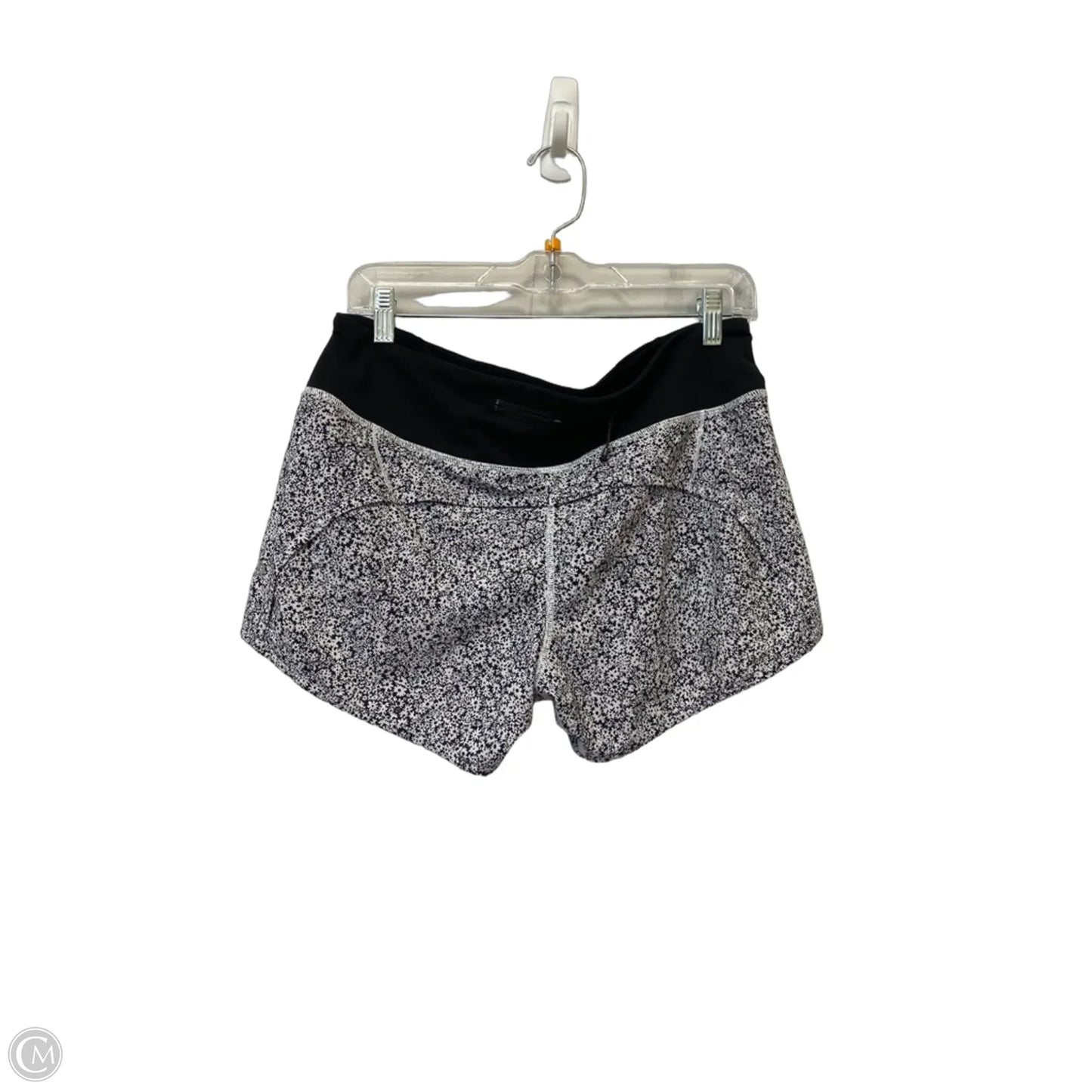 Athletic Shorts By Lululemon In Black & White, Size: 8