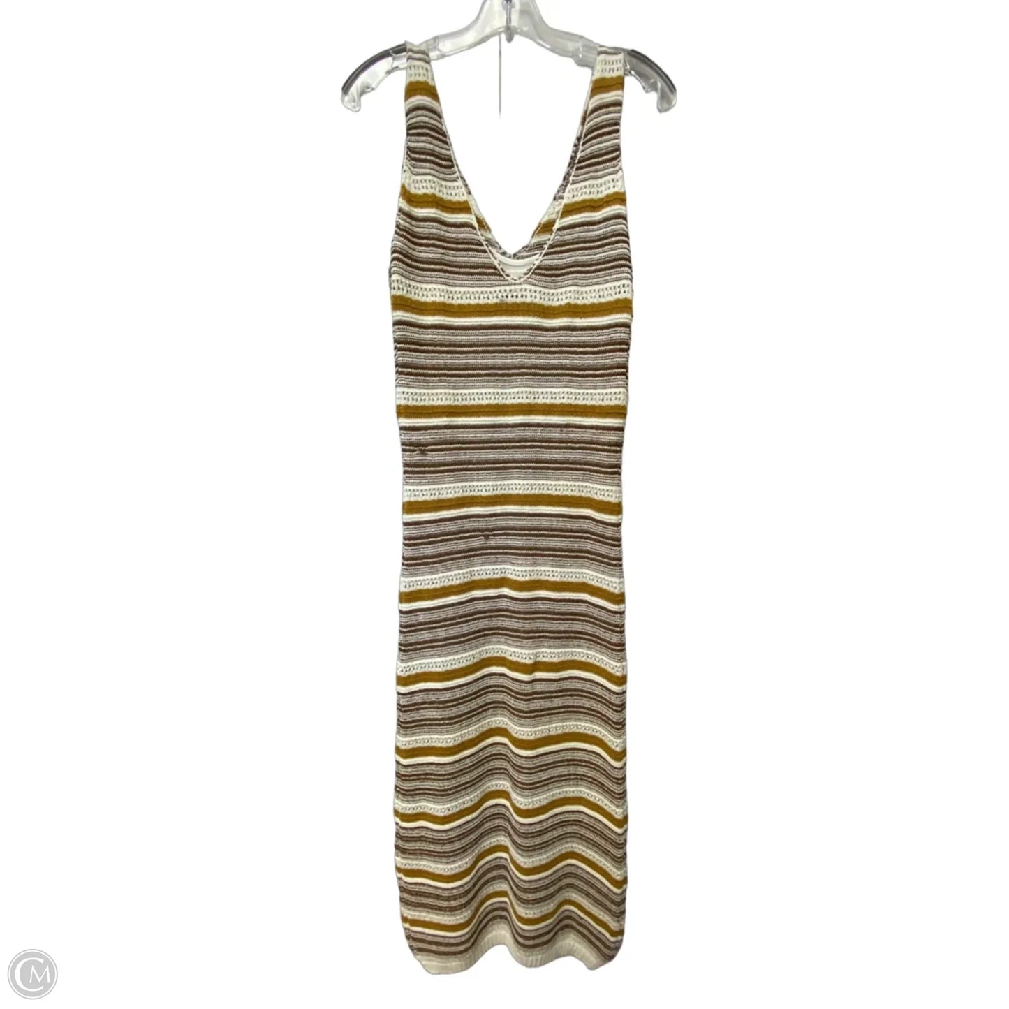 Dress Casual Maxi By House Of Harlow In Brown & Cream, Size: M
