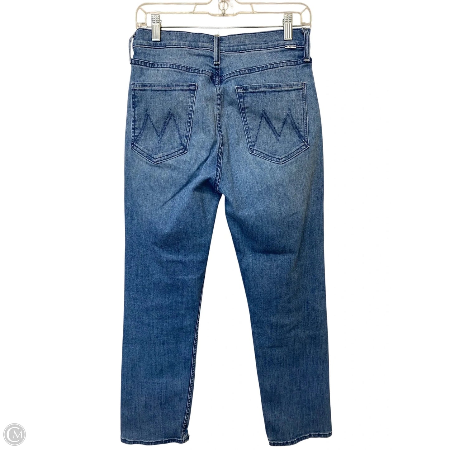 Jeans Straight By Mother In Blue Denim, Size: 8