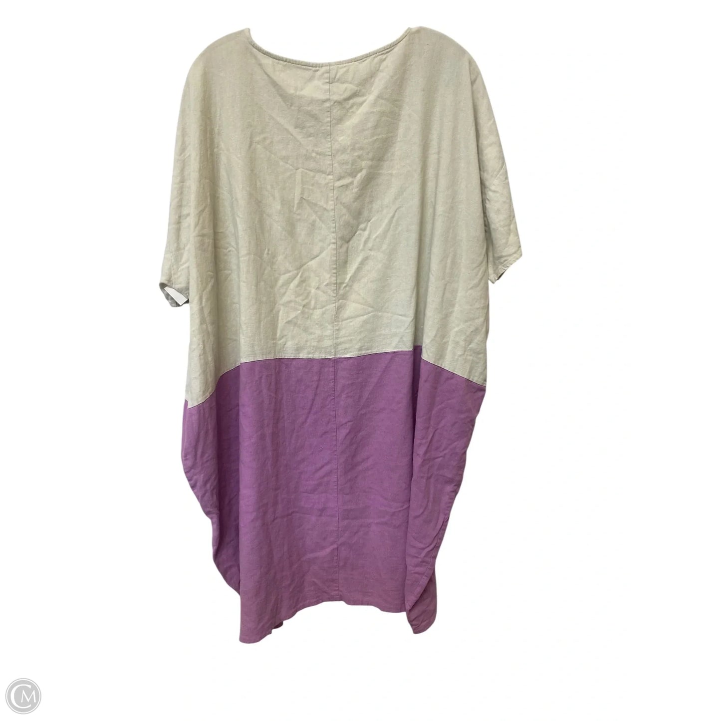 Dress Casual Short By Zenana Outfitters In Purple & Tan, Size: Xl