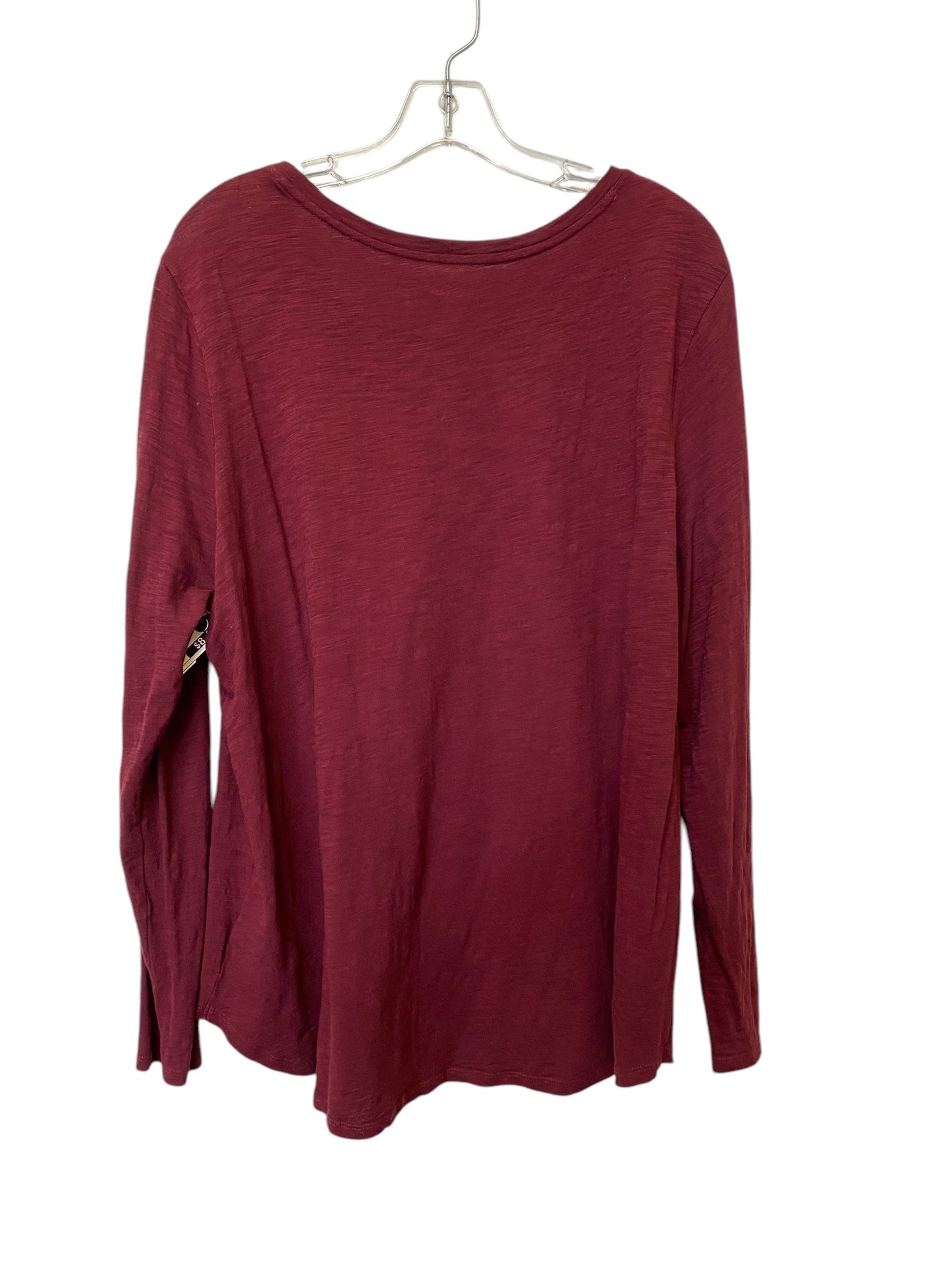 Top Long Sleeve Basic By Old Navy In Red, Size: Xxl
