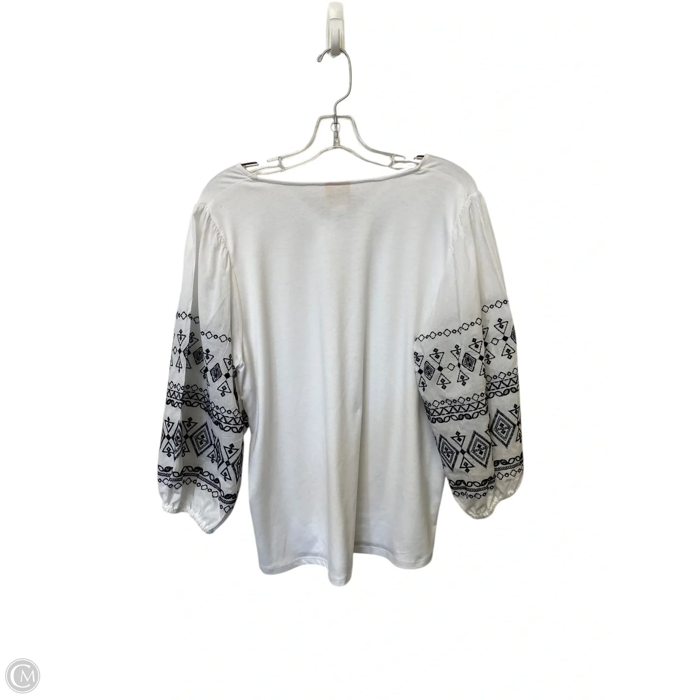 Top Long Sleeve By Ruby Rd In White, Size: M