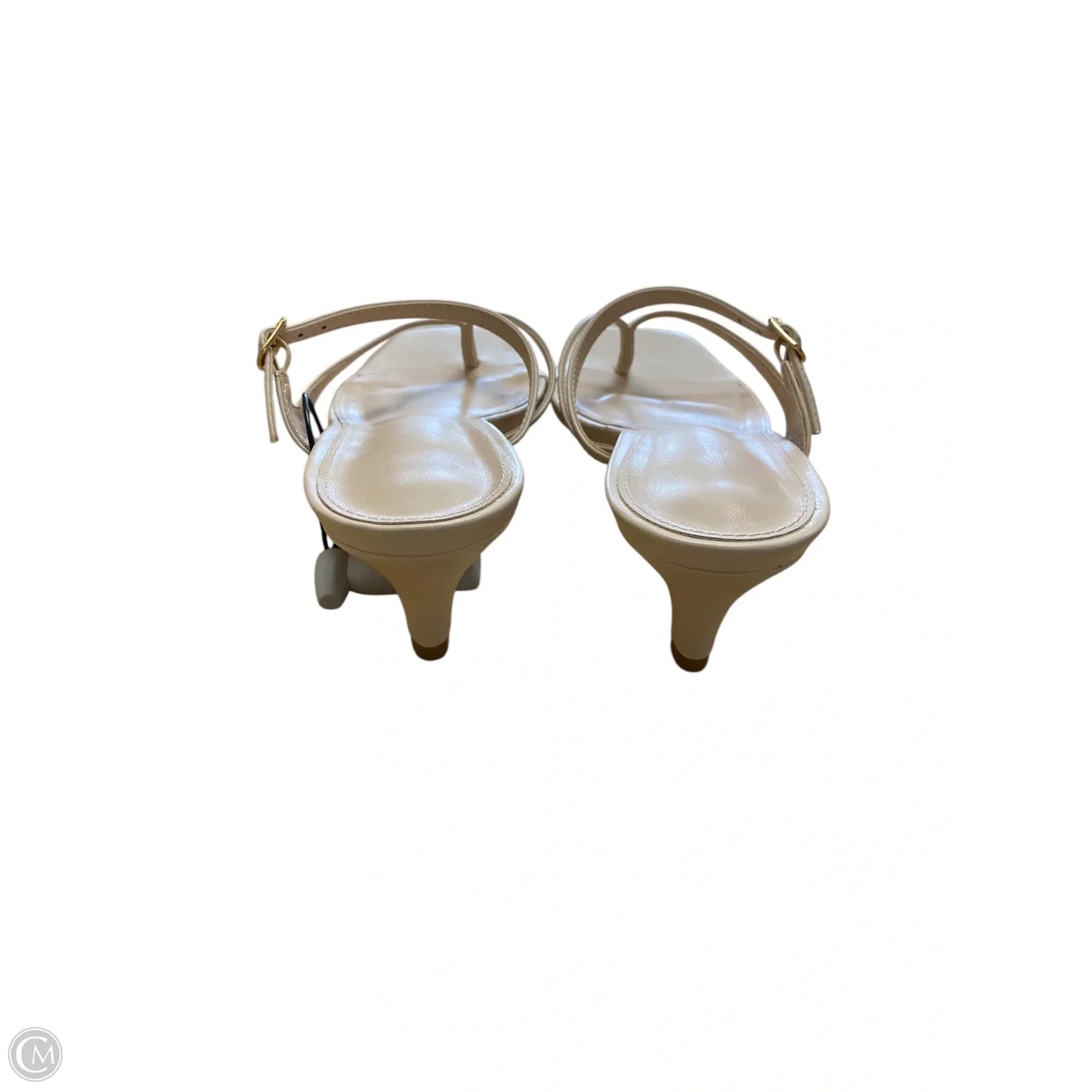 Sandals Heels Stiletto By Clothes Mentor In Tan, Size: 8.5