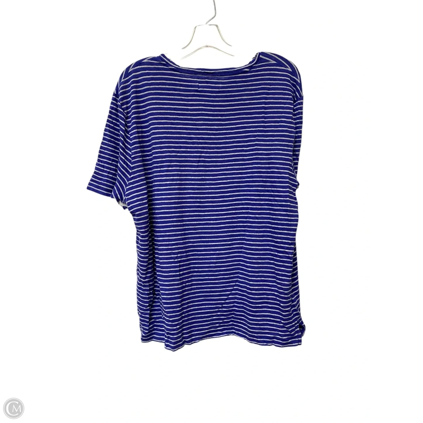 Top Short Sleeve Basic By Nordstrom In Striped Pattern, Size: 2x