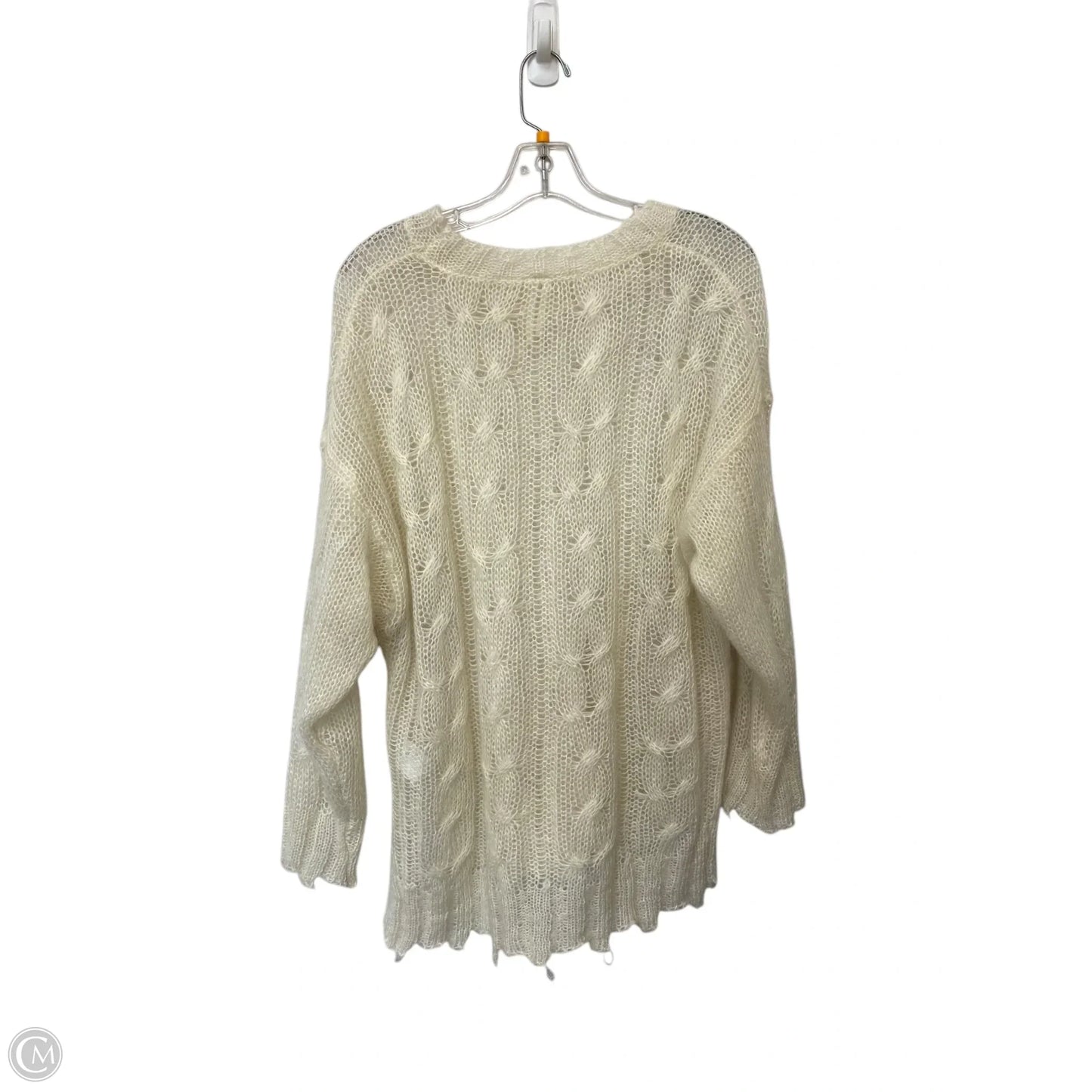 Sweater By Anthropologie In Cream, Size: M