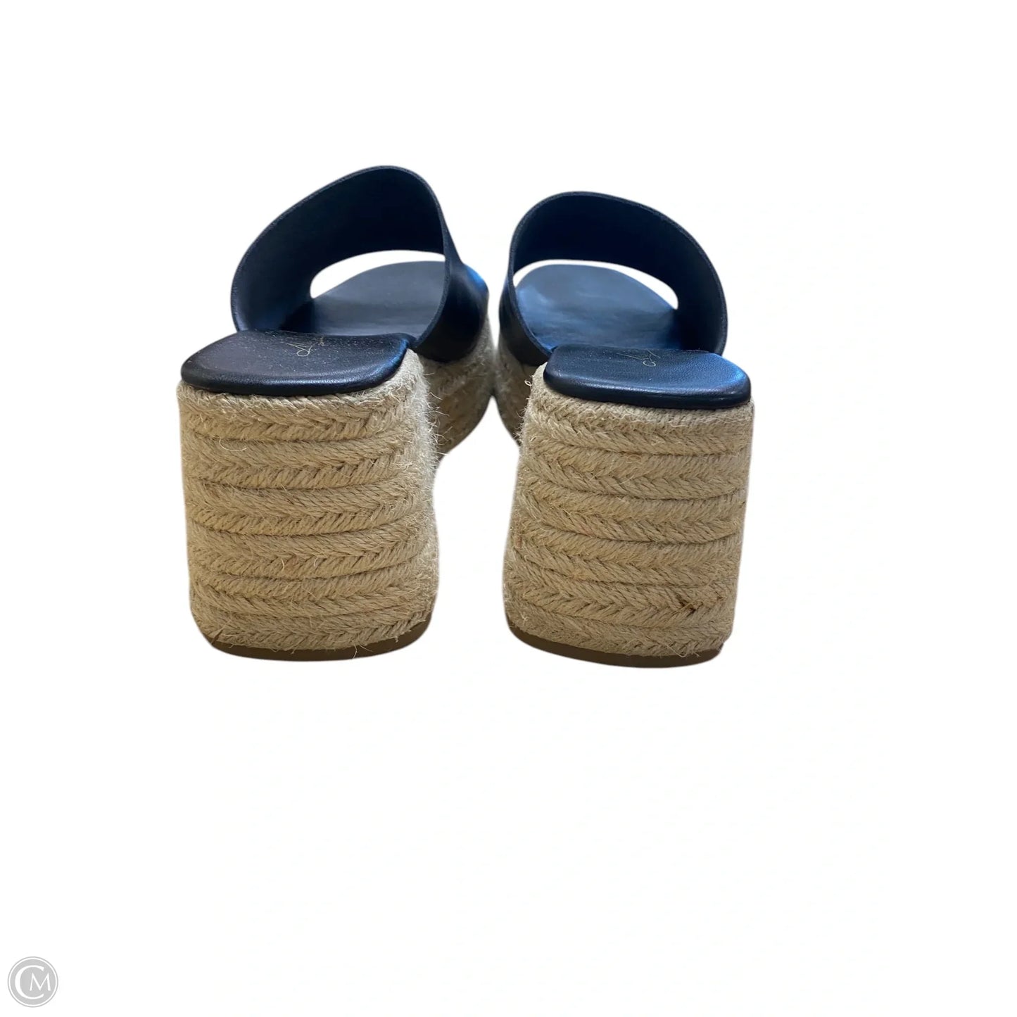 Sandals Heels Block By Clothes Mentor In Black, Size: 8