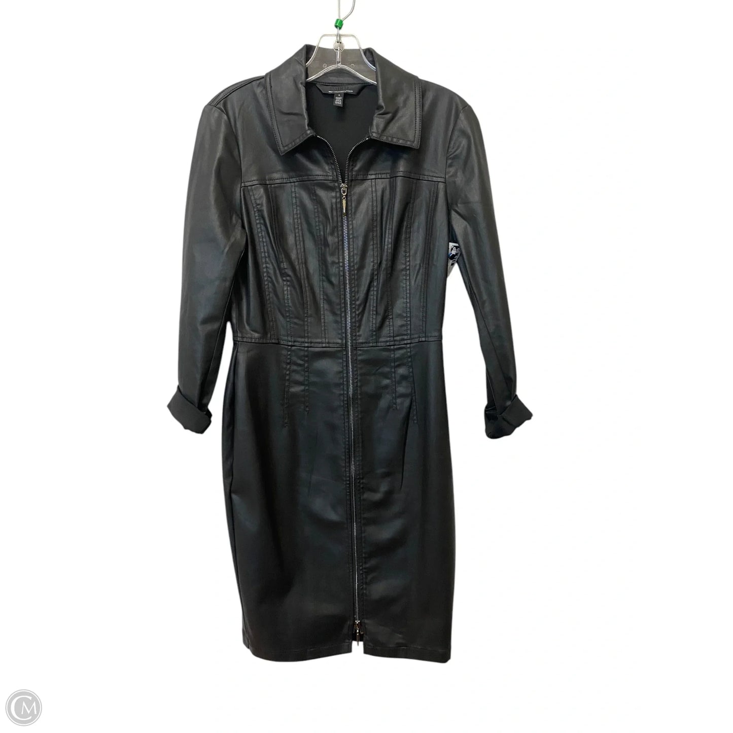 Dress Casual Midi By White House Black Market In Black, Size: 4