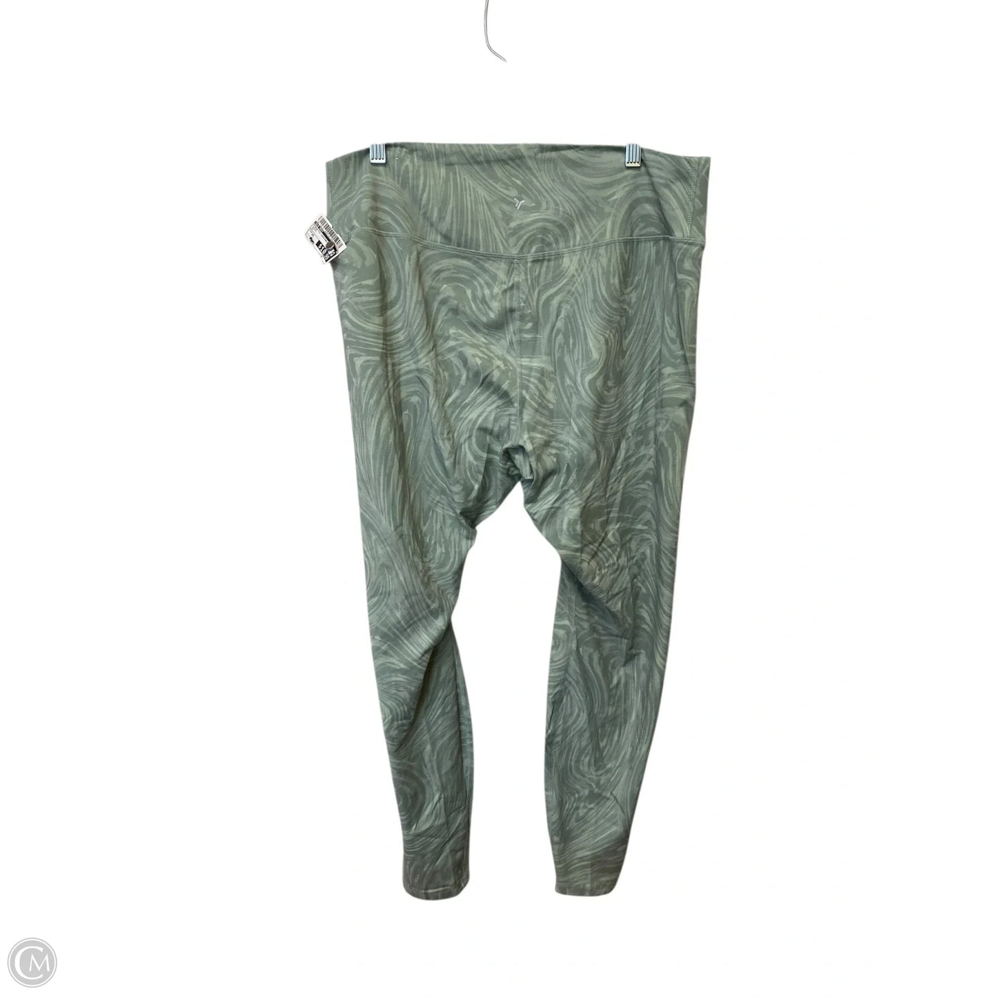 Athletic Leggings By Old Navy In Green, Size: 2x