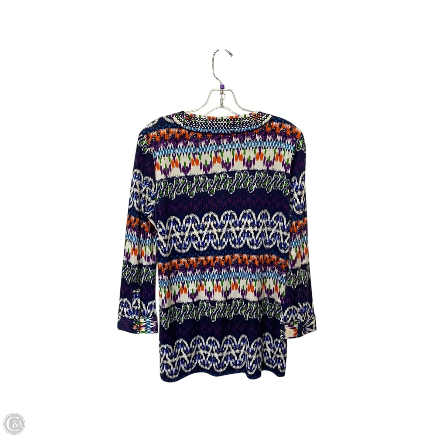 Top Long Sleeve Designer By Tory Burch In Multi-colored, Size: L