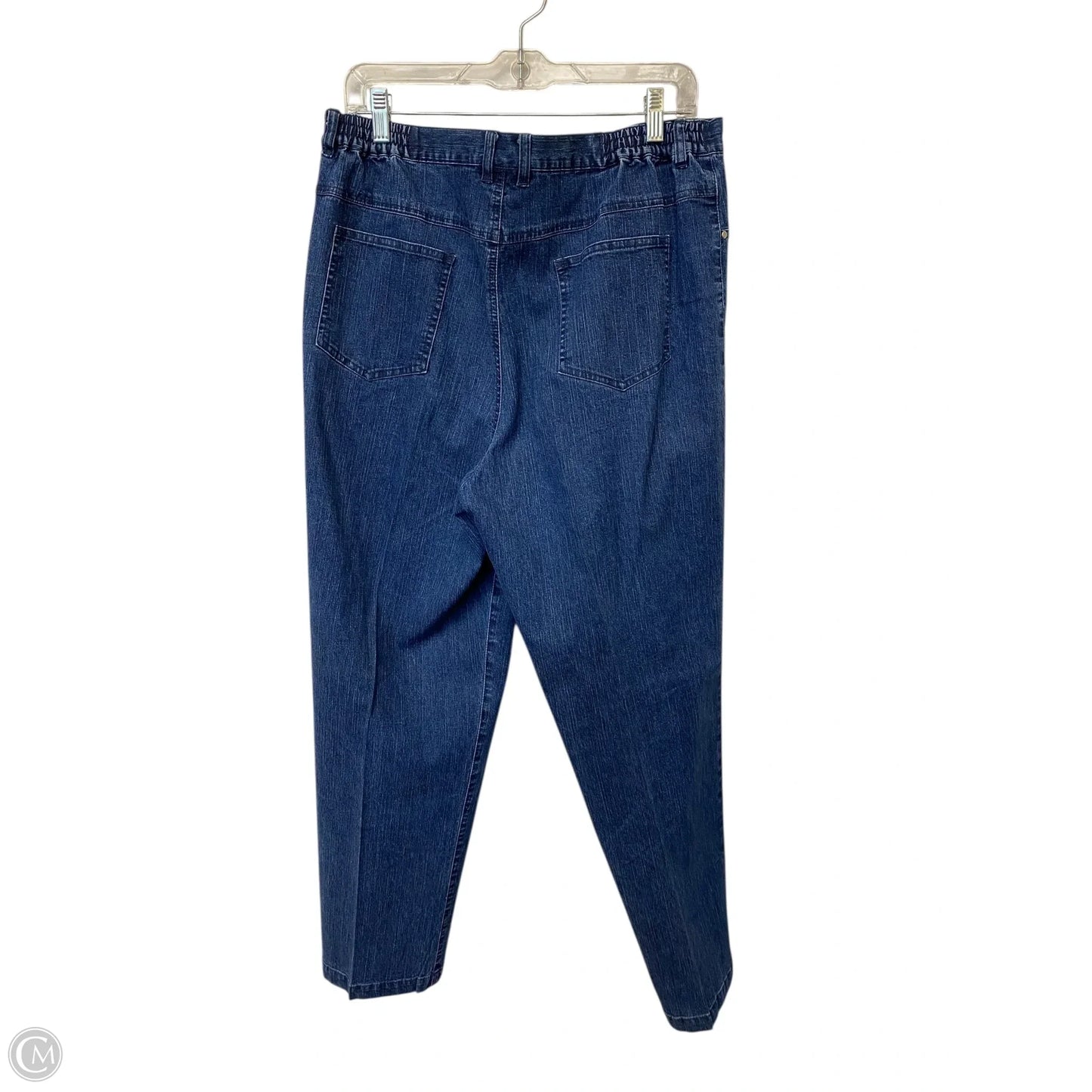 Jeans Straight By Alfred Dunner In Blue Denim, Size: 16