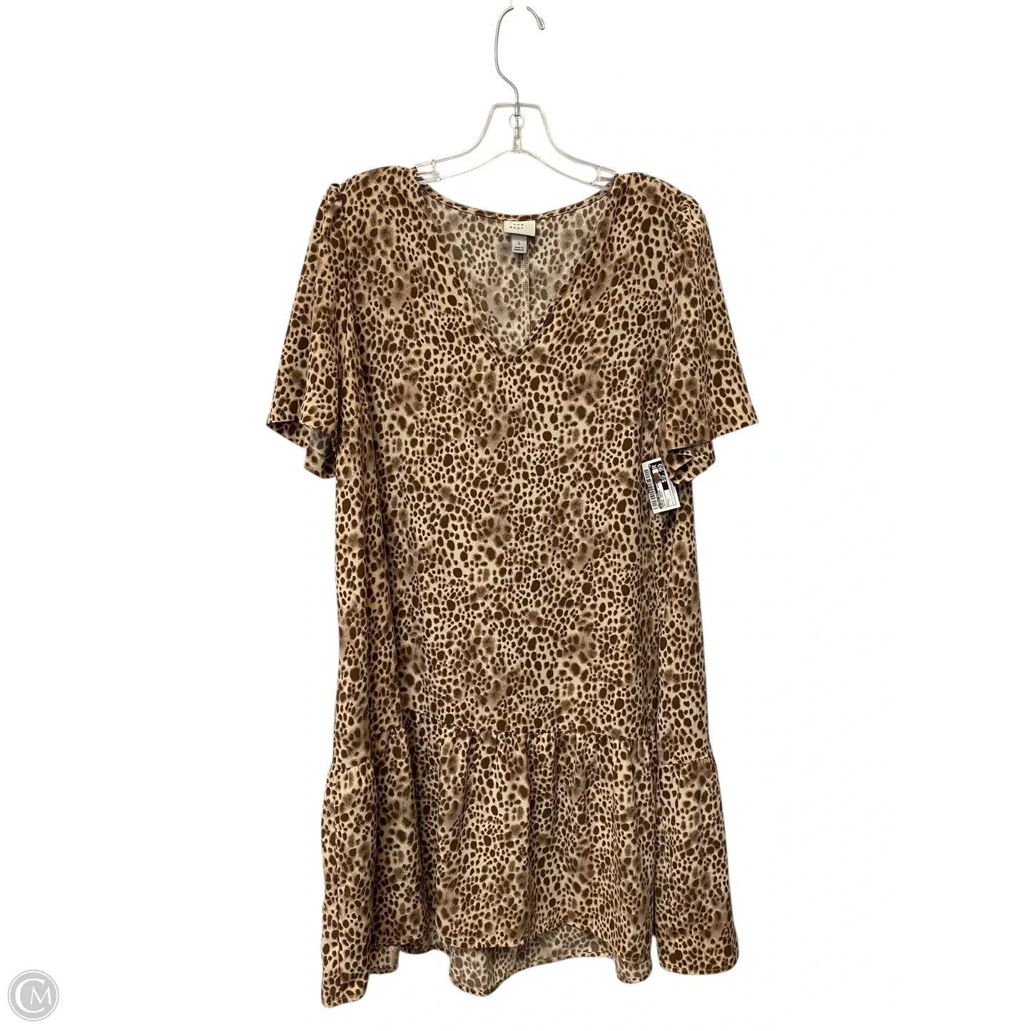 Dress Casual Short By A New Day In Animal Print, Size: L