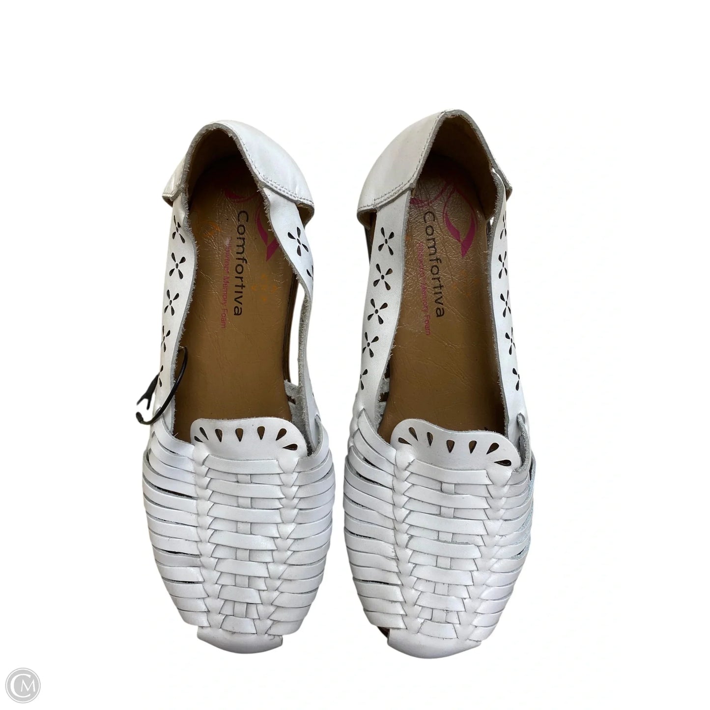 Shoes Heels Wedge By Comfortiva In White, Size: 6