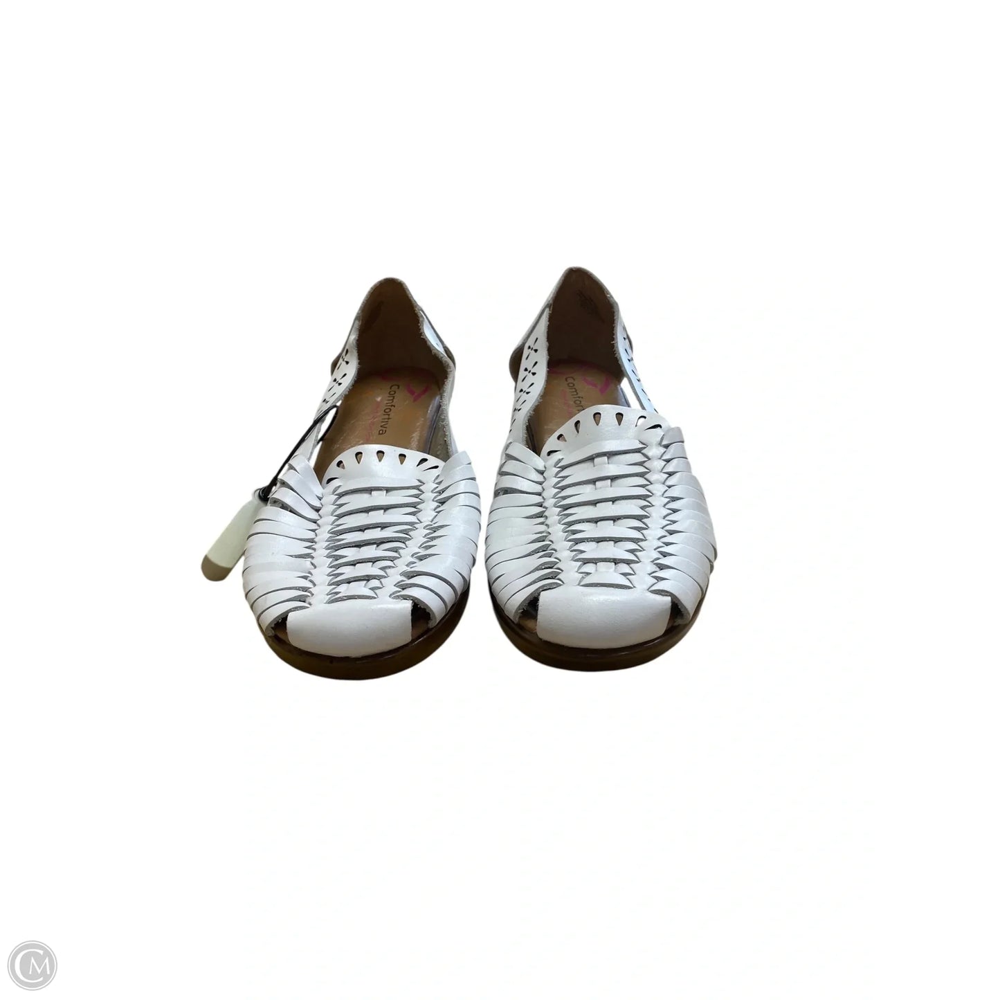 Shoes Heels Wedge By Comfortiva In White, Size: 6
