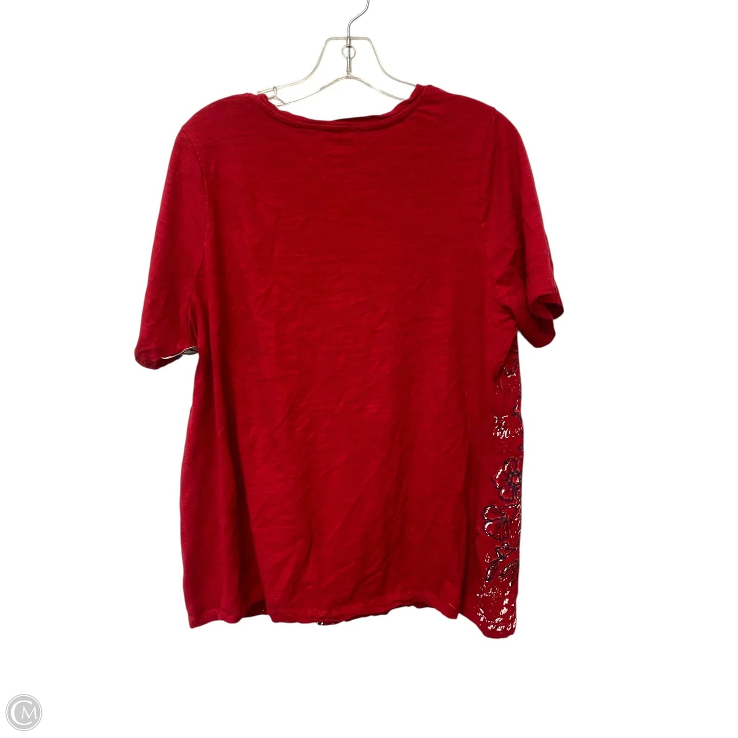 Top Short Sleeve By Catherines In Red, Size: 2x