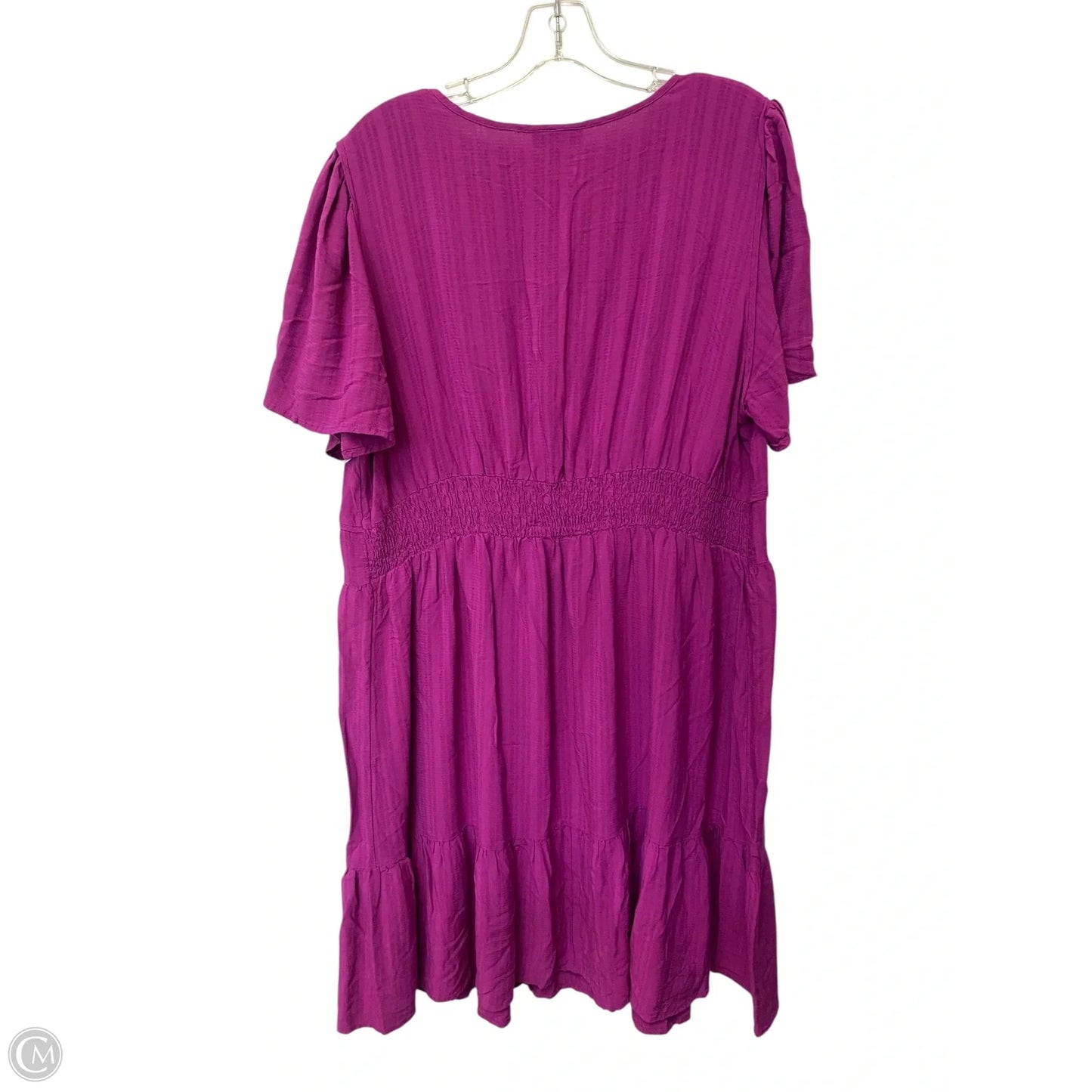 Dress Casual Short By Knox Rose In Purple, Size: 1x