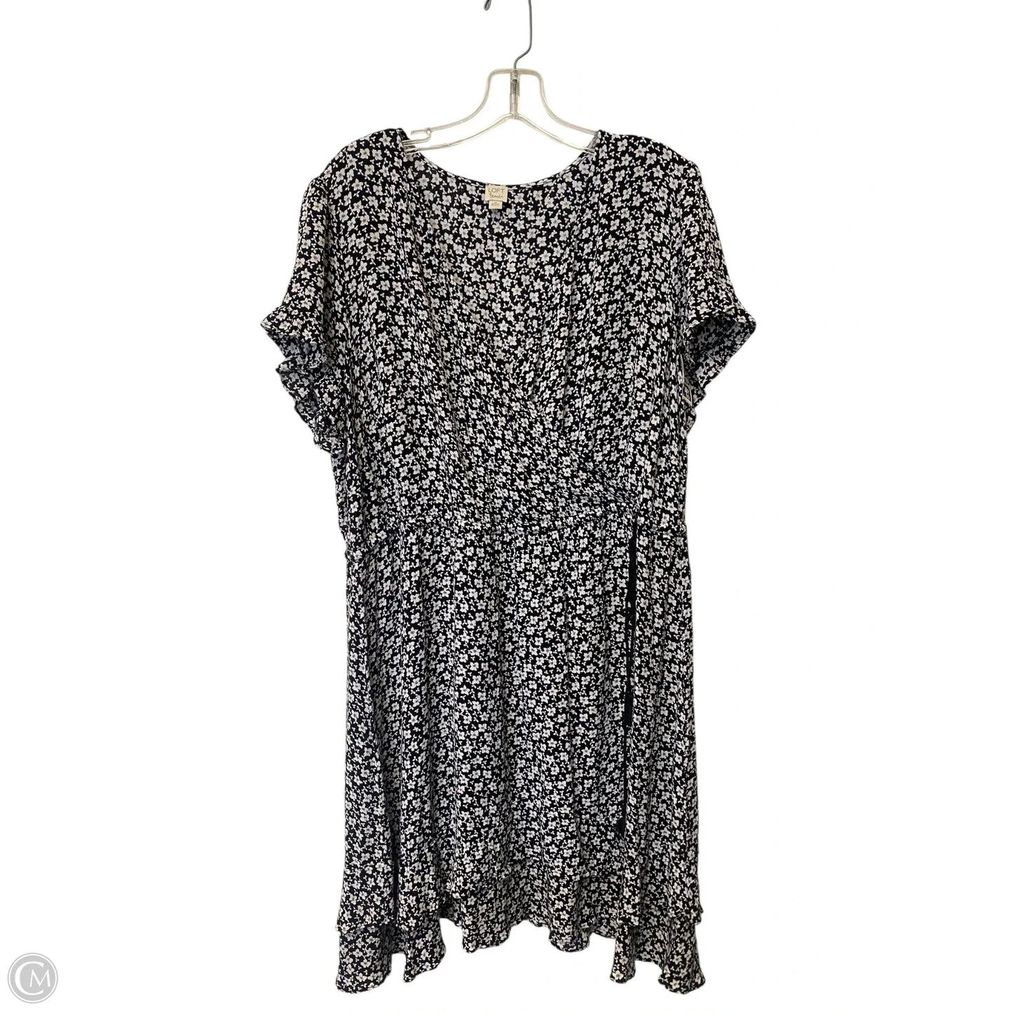 Dress Casual Short By Loft In Floral Print, Size: 18