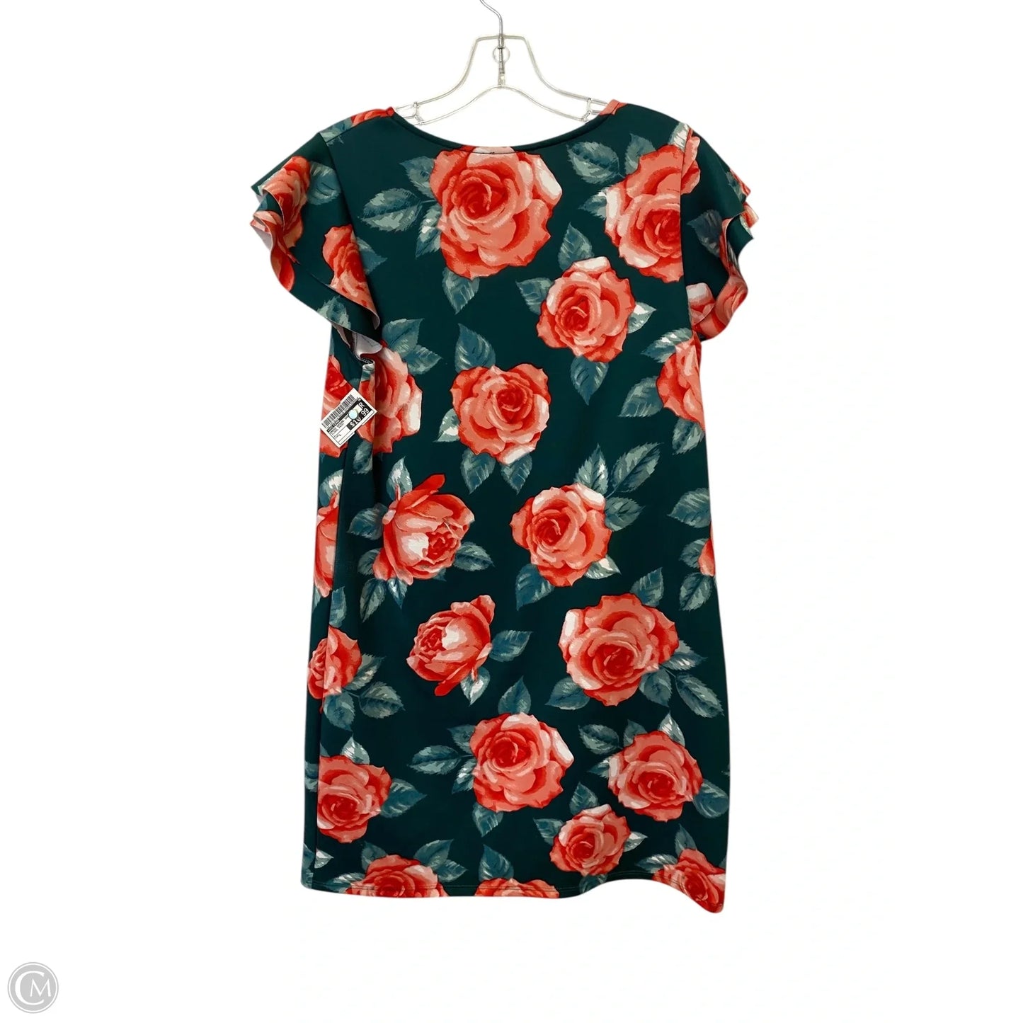 Dress Casual Short By Ces Femme In Floral Print, Size: L