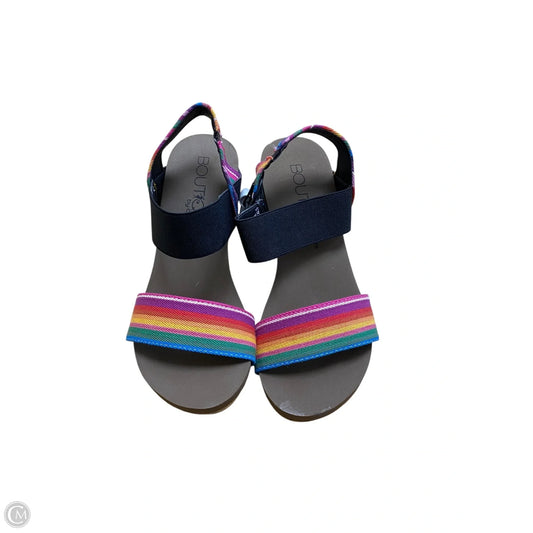 Sandals Heels Wedge By Corkys In Multi-colored, Size: 6