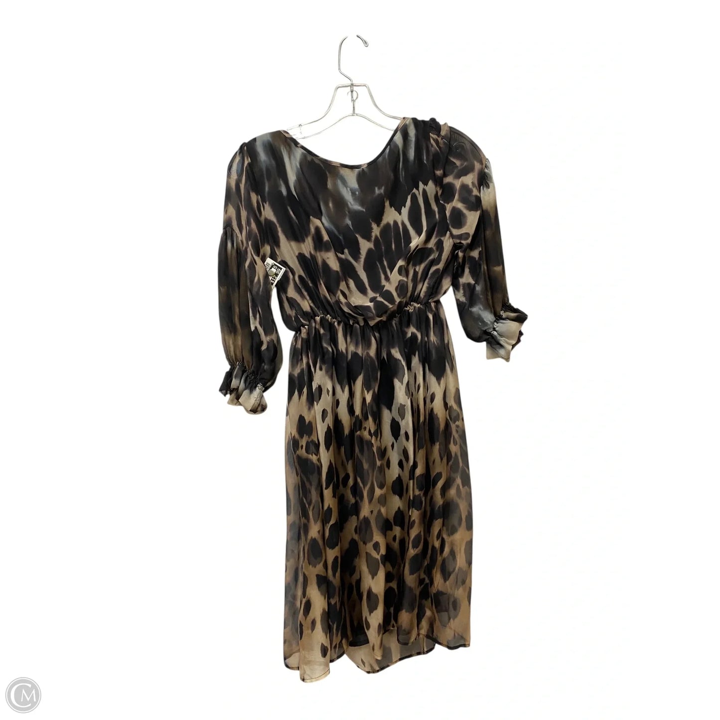 Dress Casual Short By Zara Women In Animal Print, Size: M