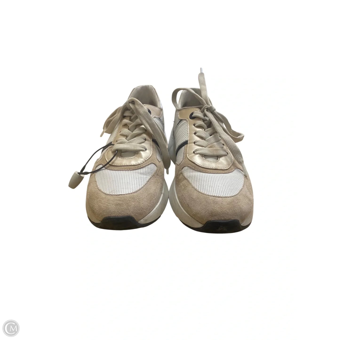 Shoes Sneakers By Clothes Mentor In Cream, Size: 7