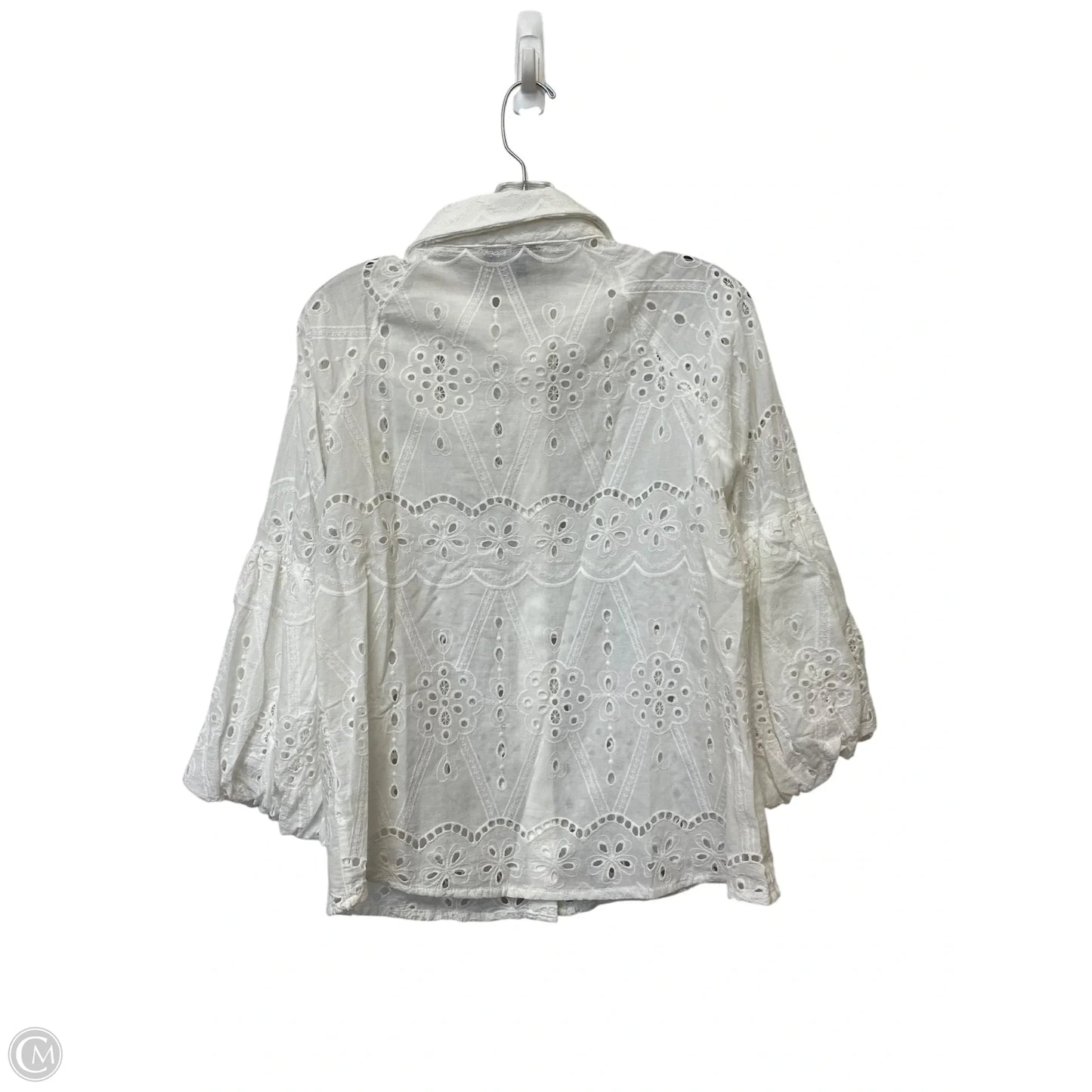 Top Long Sleeve By Clothes Mentor In White, Size: Xl