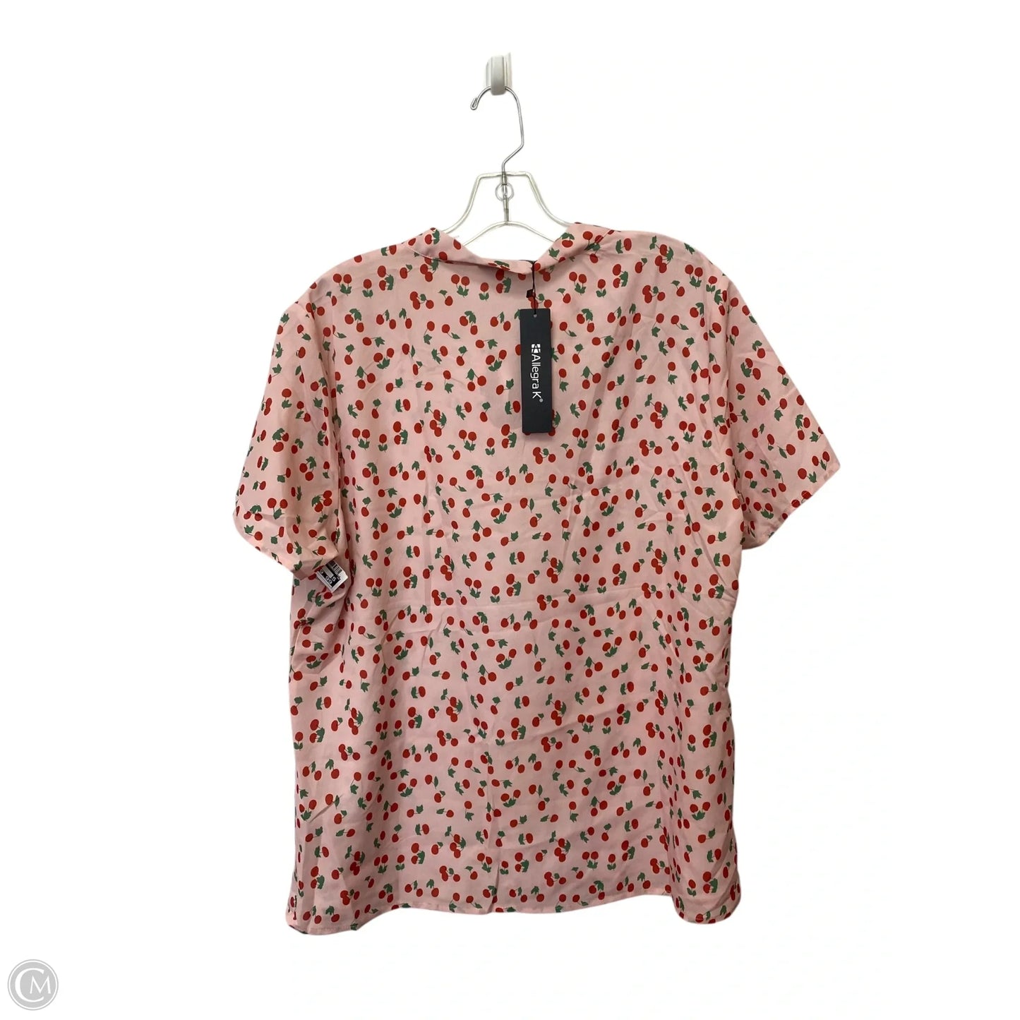 Top Short Sleeve By Allegra K In Pink, Size: Xl