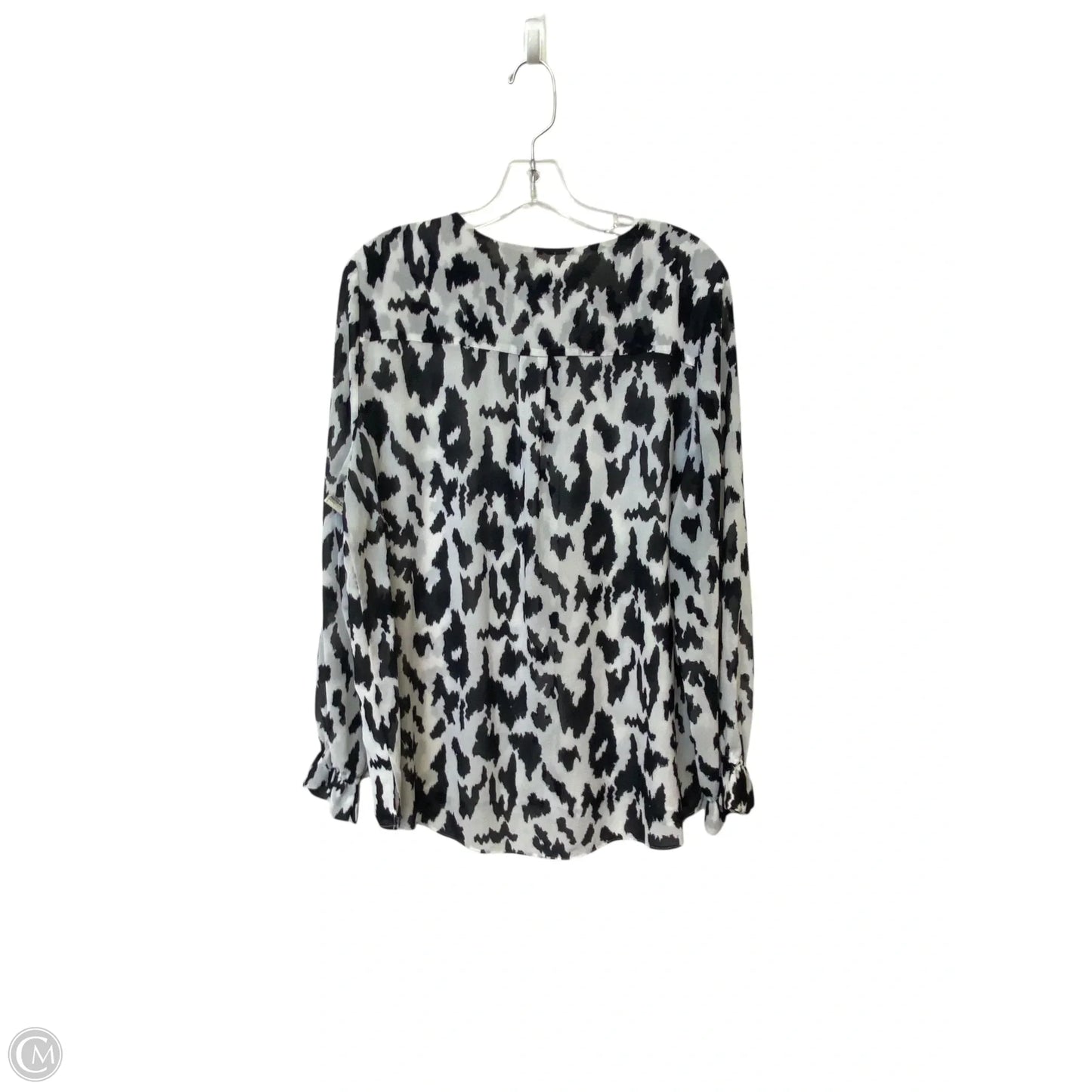 Top Long Sleeve By Gibson And Latimer In Animal Print, Size: L