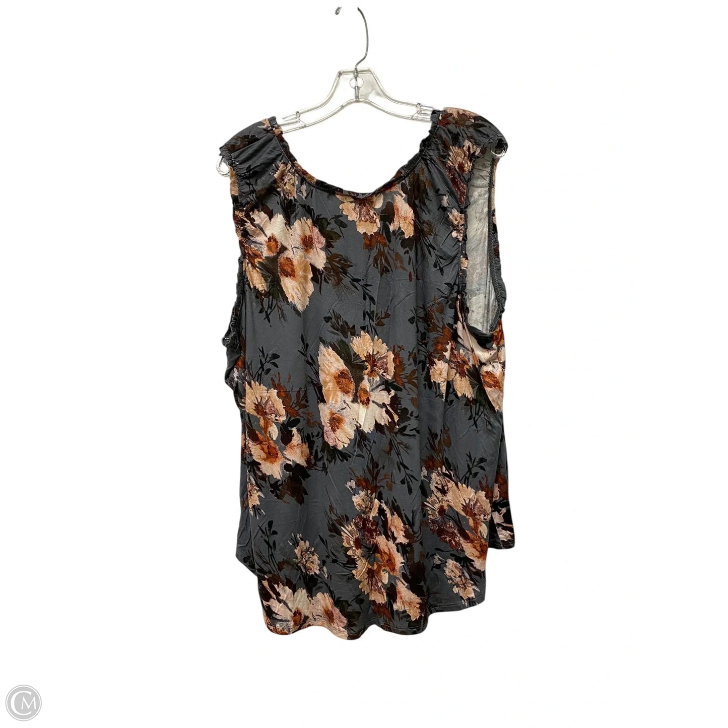 Tank Top By Maurices In Floral Print, Size: 1x